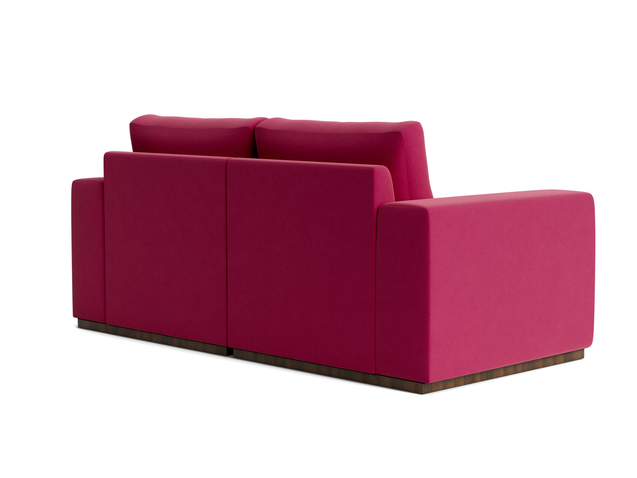 holt petite modular loveseat royale berry