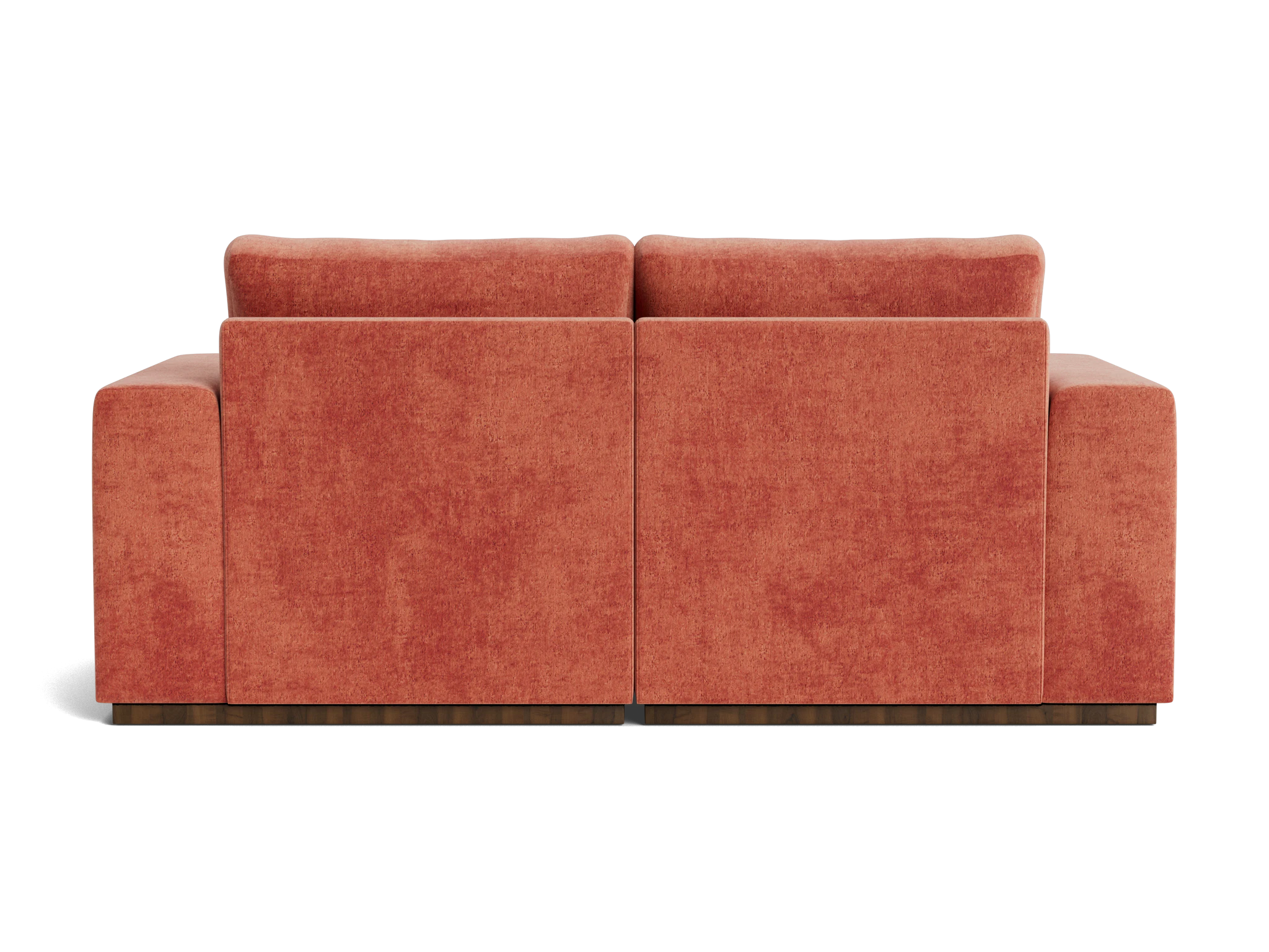 holt petite modular loveseat plush terra rose