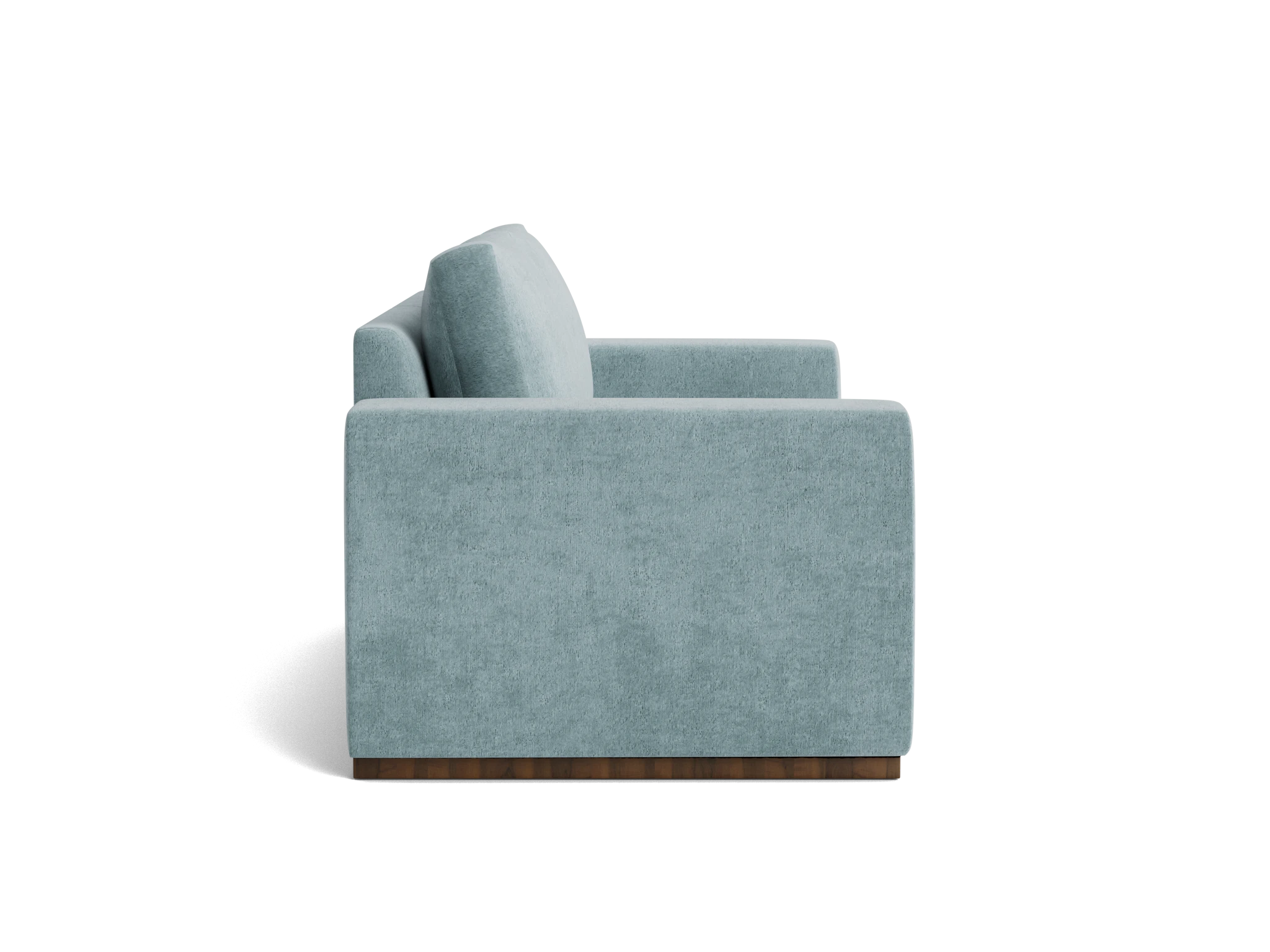 holt petite modular loveseat plush mist