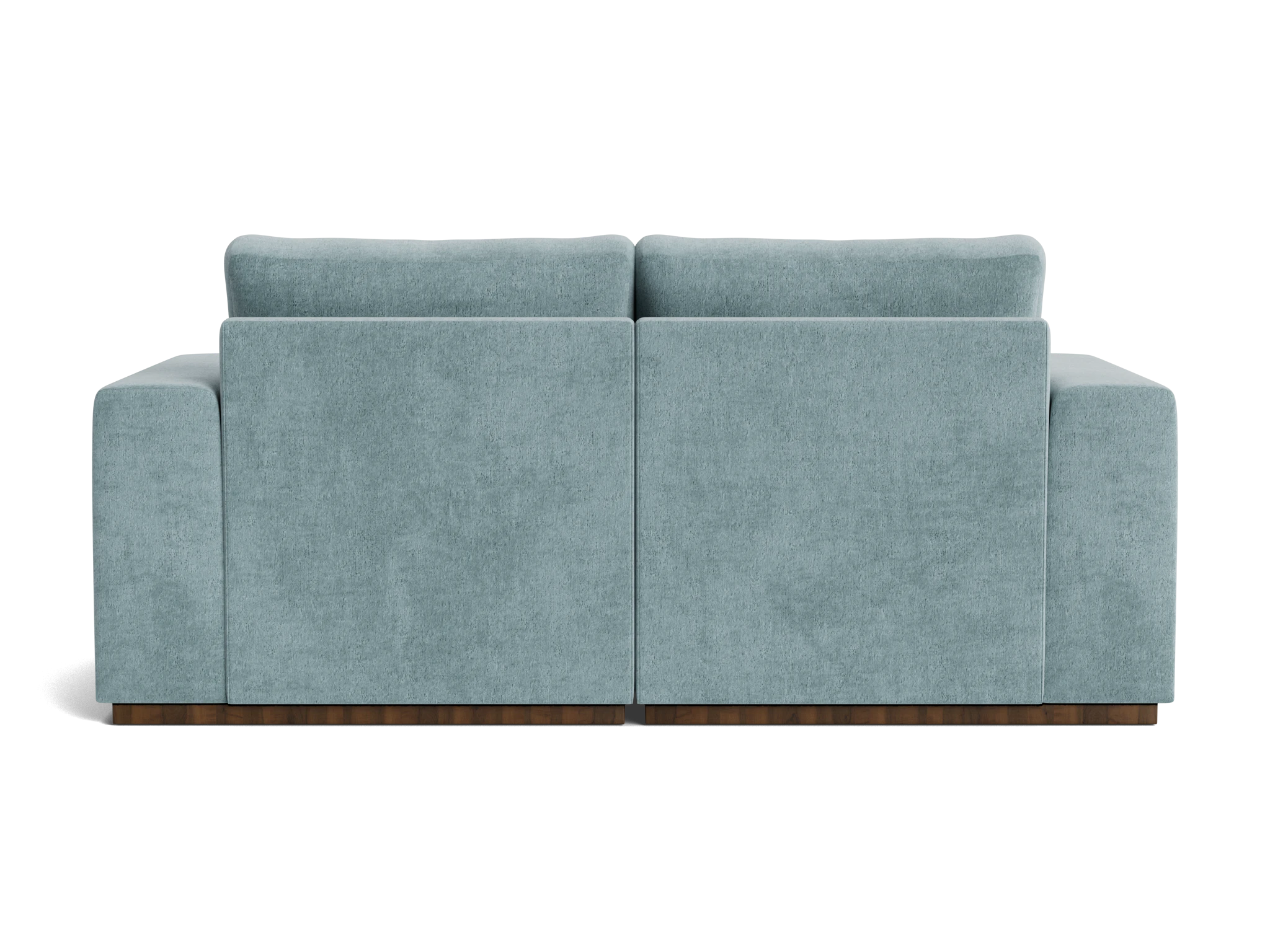 holt petite modular loveseat plush mist