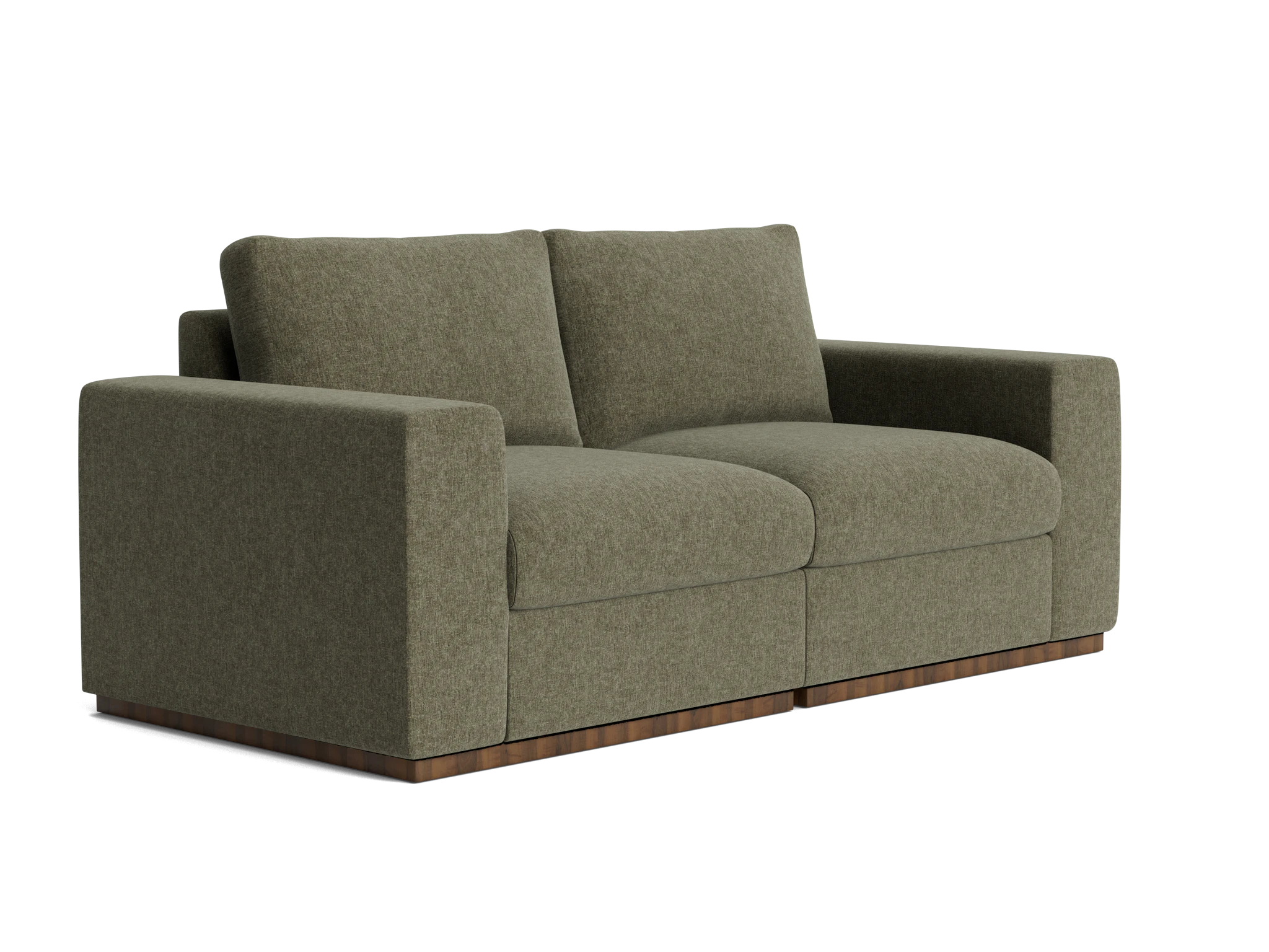 holt petite modular loveseat kenley spruce