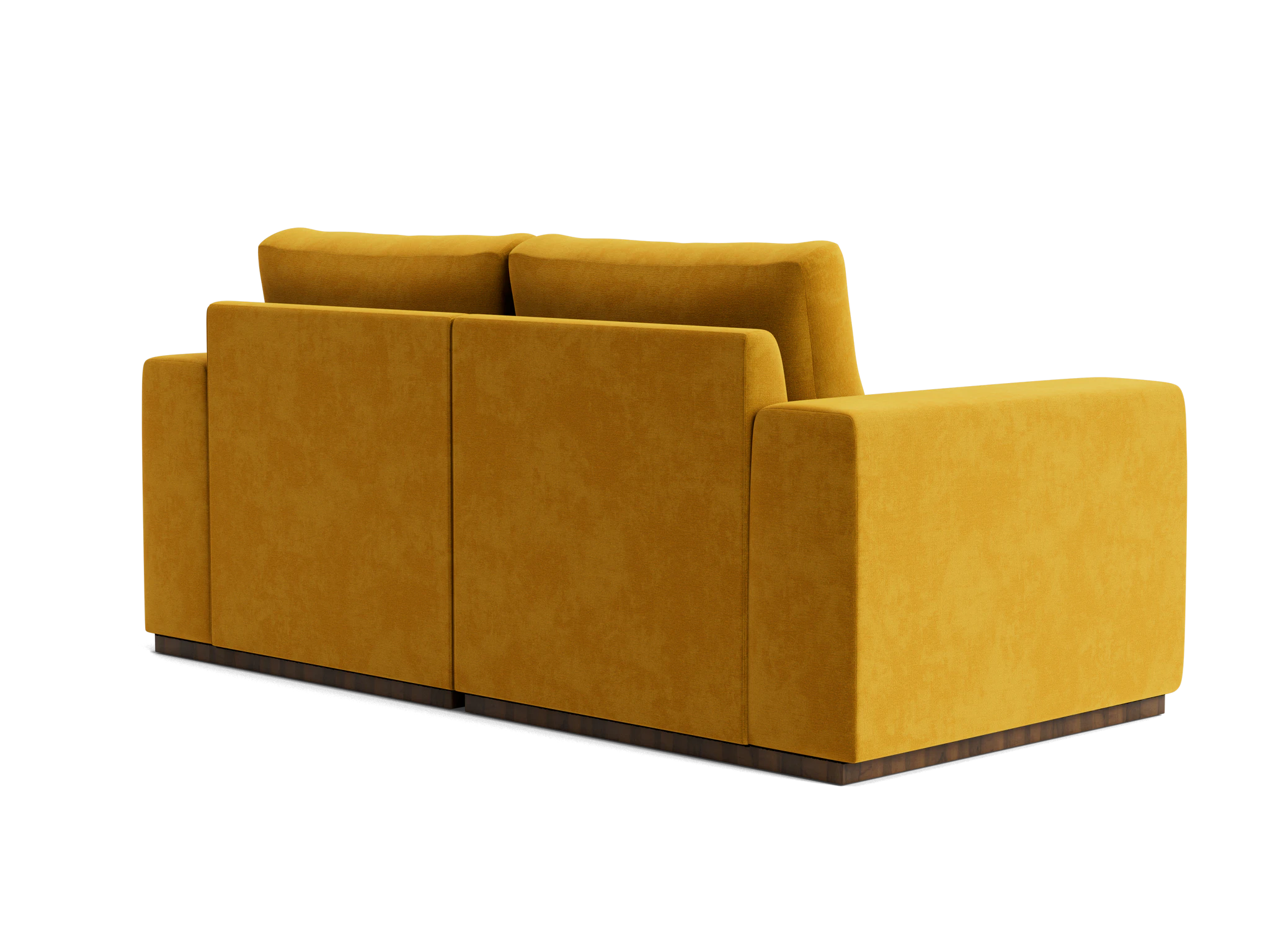 holt petite modular loveseat harper amber gold