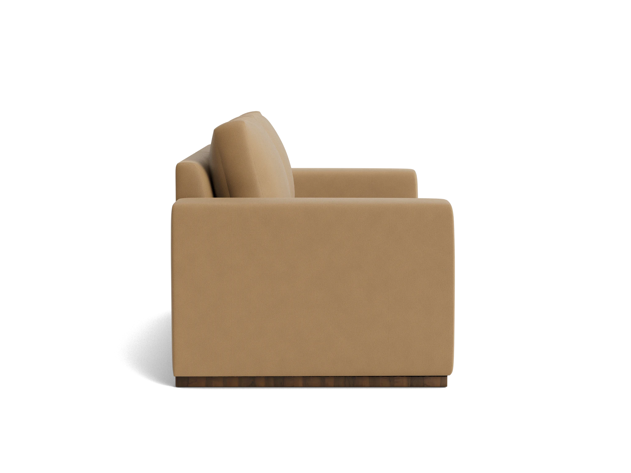 holt petite modular loveseat washed california biscuit