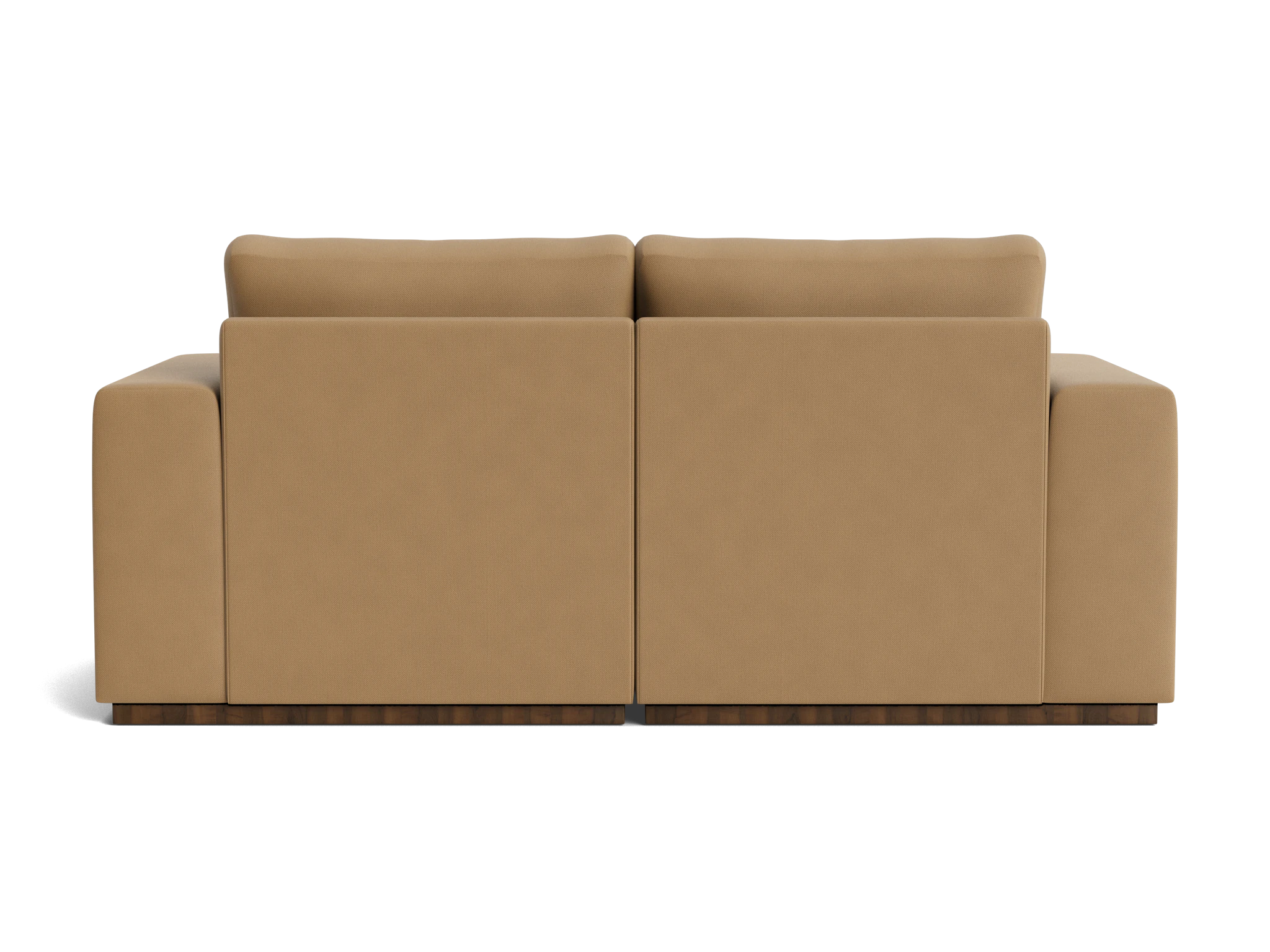 holt petite modular loveseat washed california biscuit