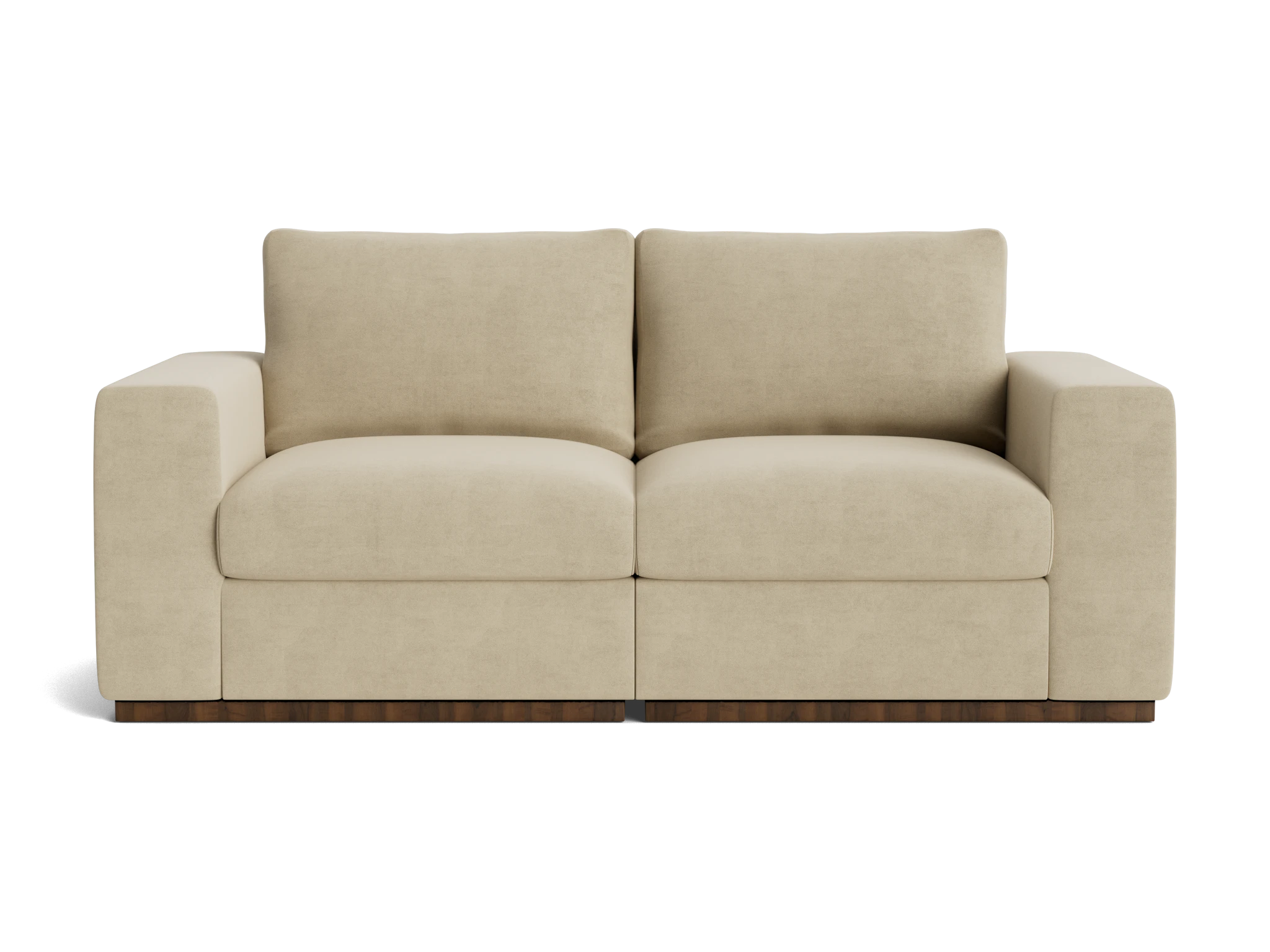 holt petite modular loveseat royale sand