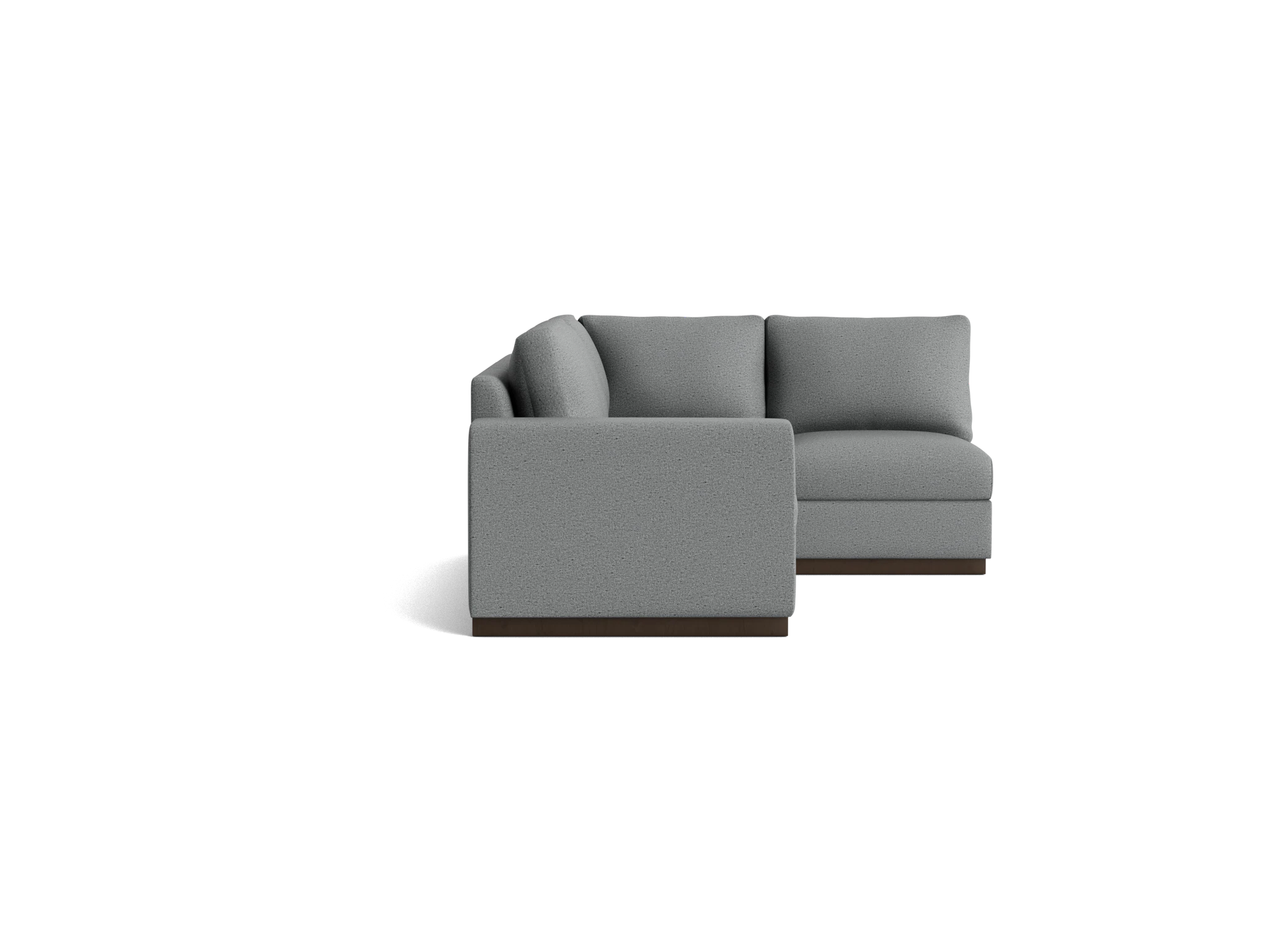 holt petite modular sectional essence ash