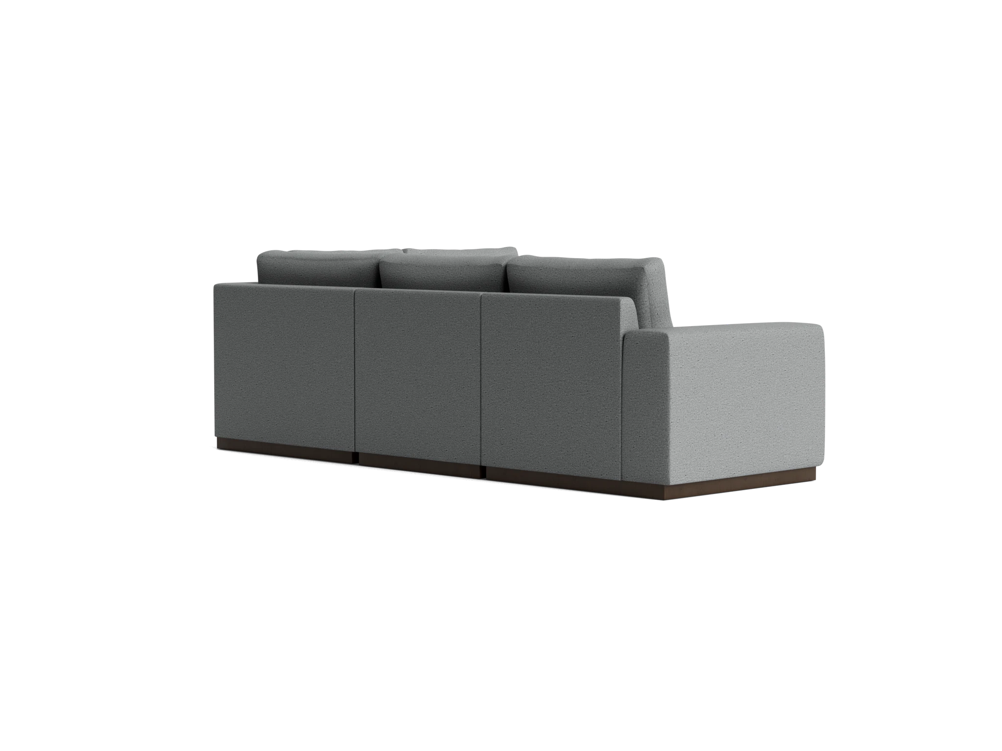 holt petite modular sectional essence ash