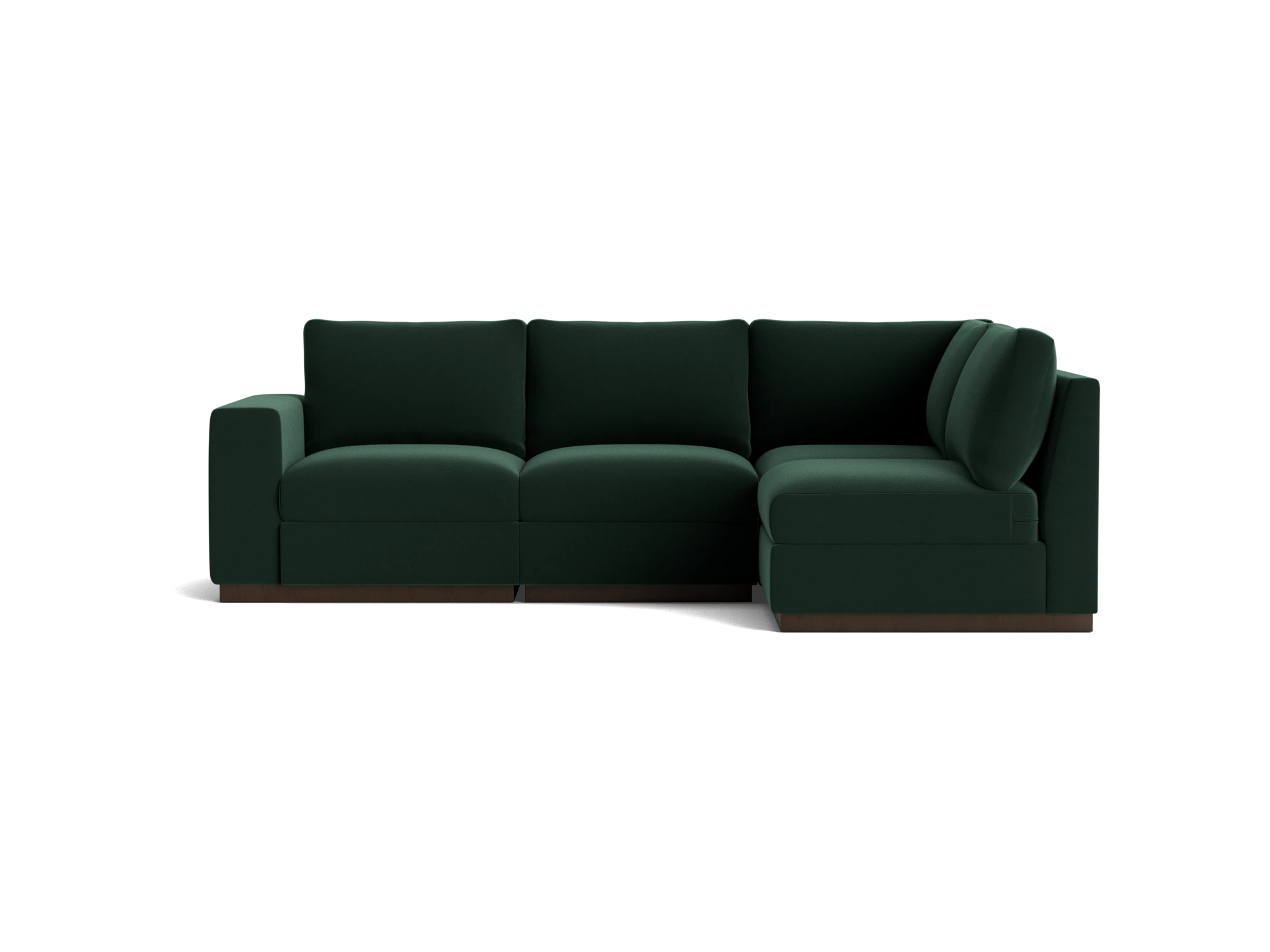holt petite modular sectional royale evergreen