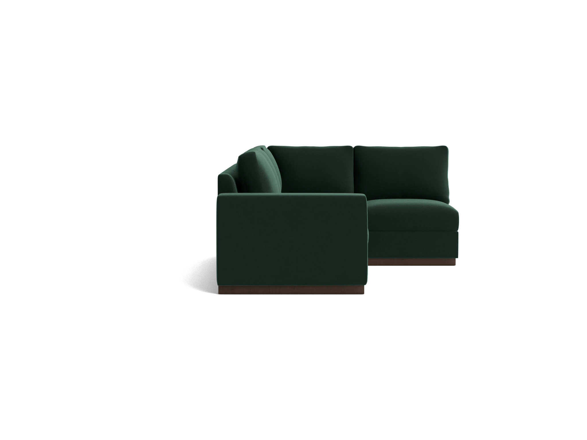 holt petite modular sectional royale evergreen