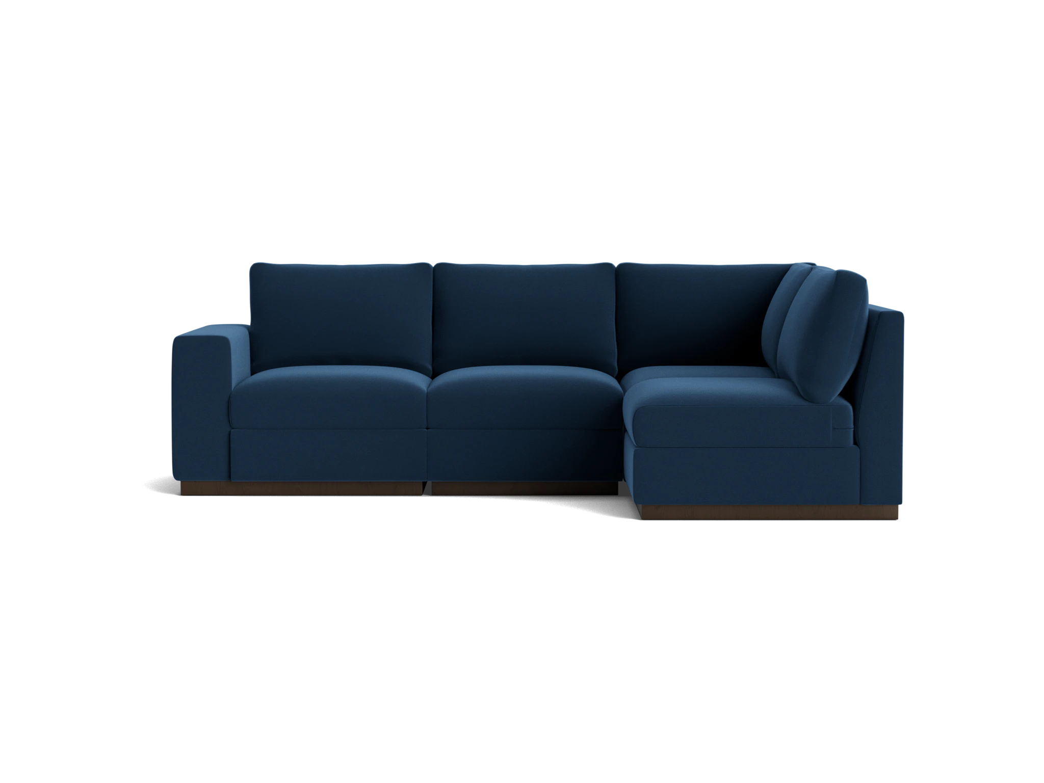 holt petite modular sectional royale cobalt