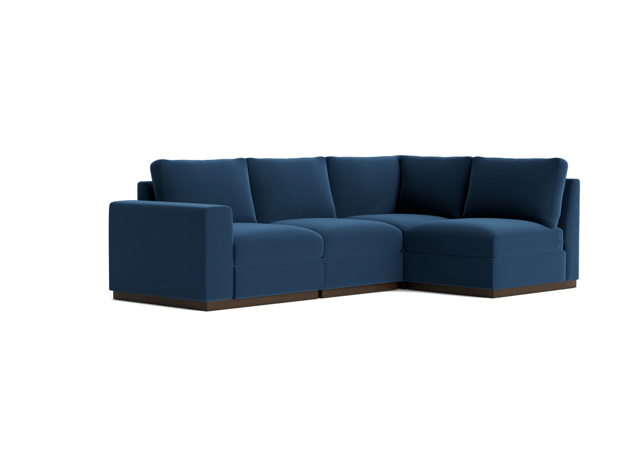 holt petite modular sectional royale cobalt