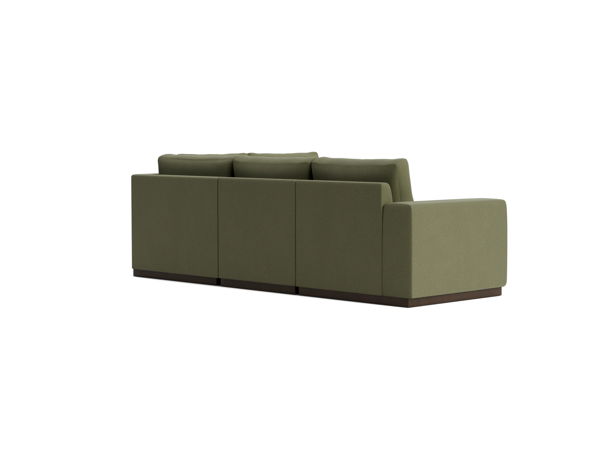 holt petite modular sectional faithful olive