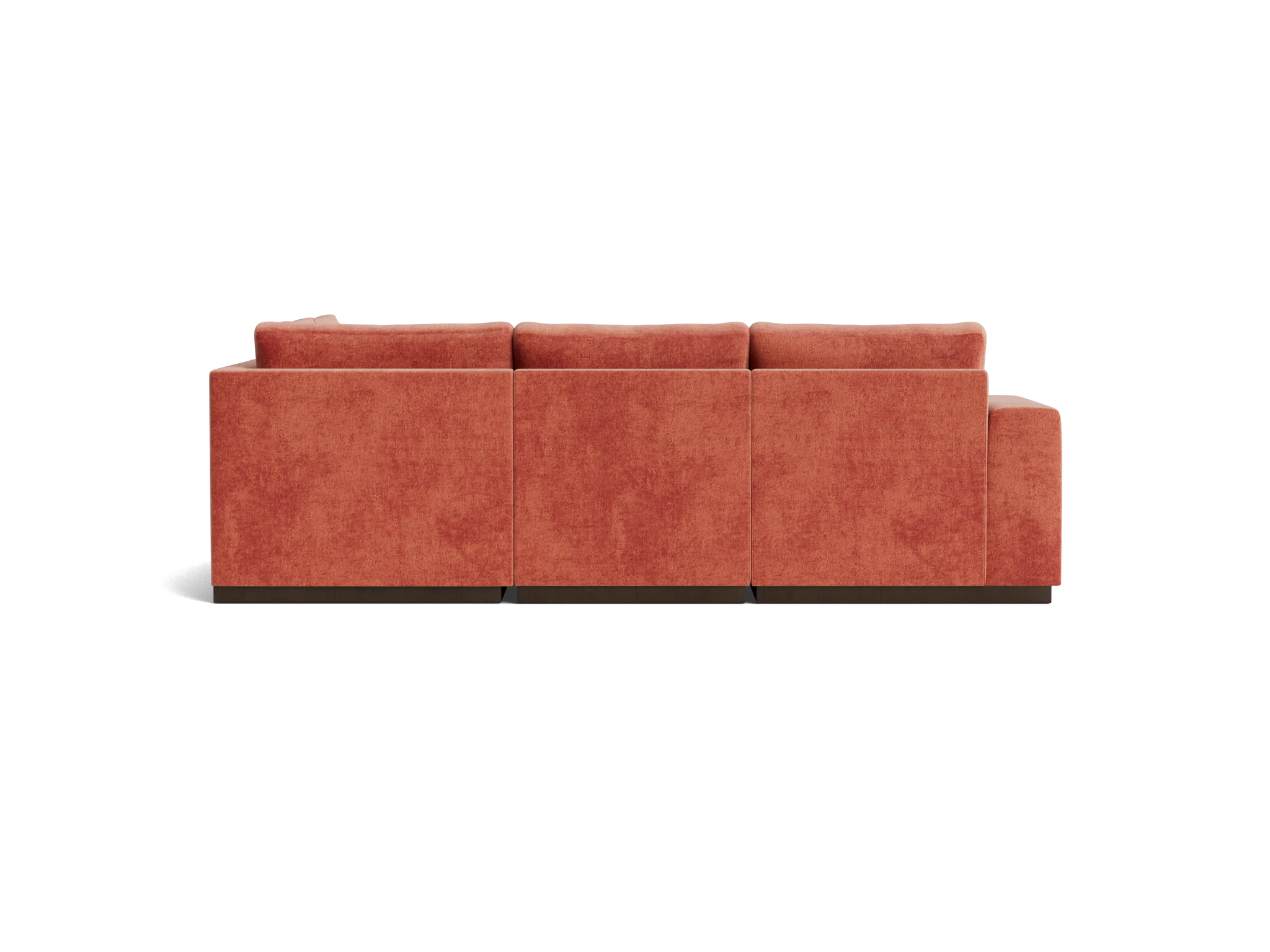 holt petite modular sectional plush terra rose