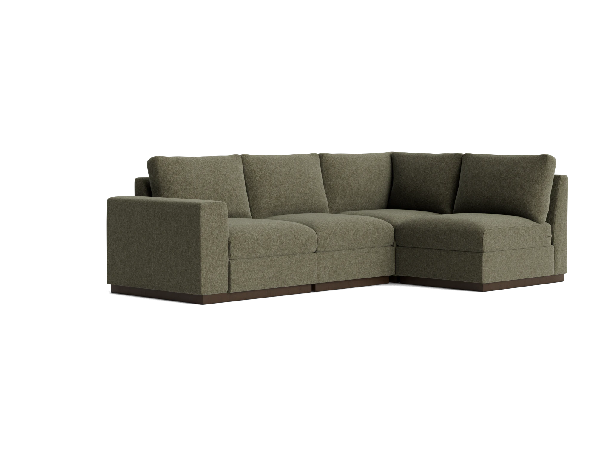 holt petite modular sectional kenley spruce