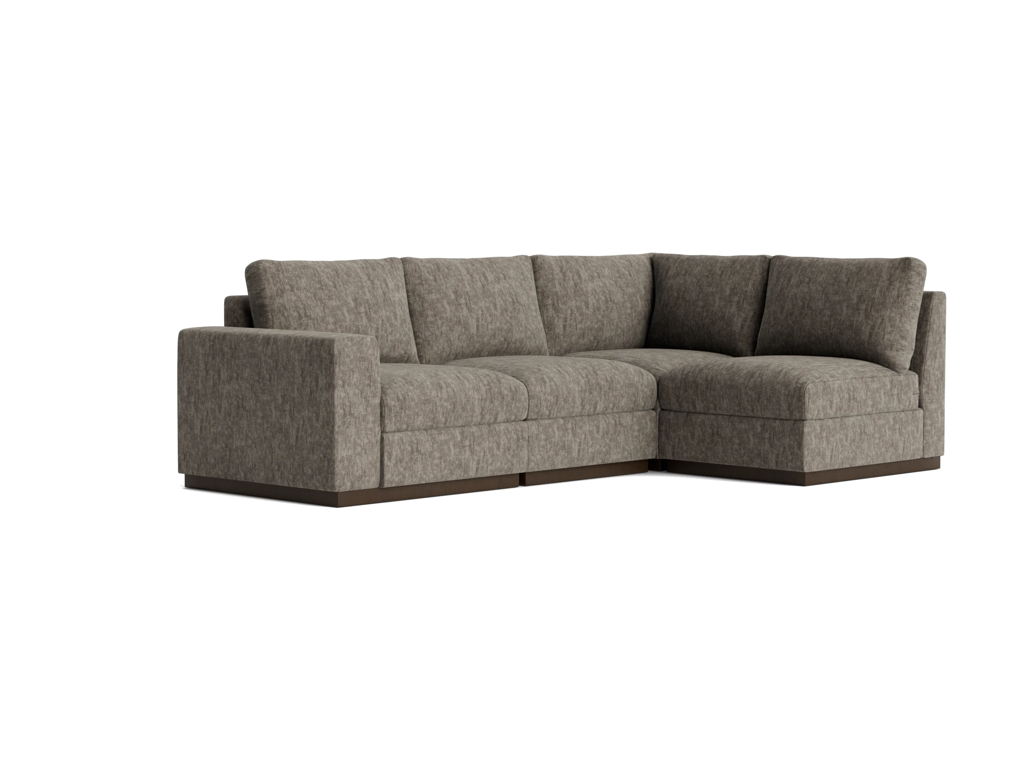 holt petite modular sectional crave mocha latte