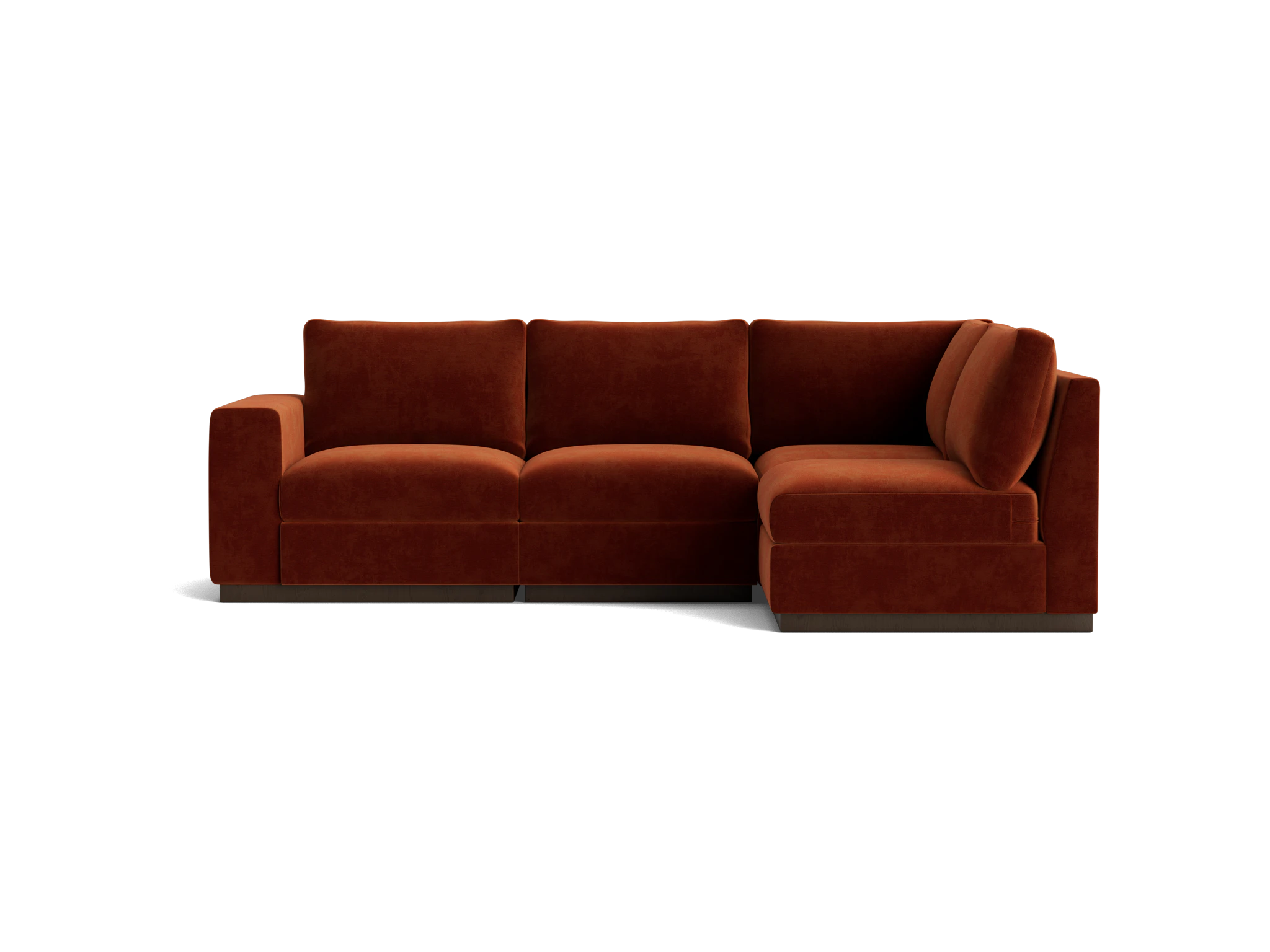 holt petite modular sectional harper cinnamon