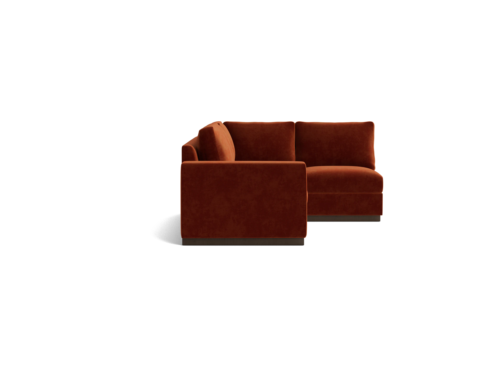 holt petite modular sectional harper cinnamon