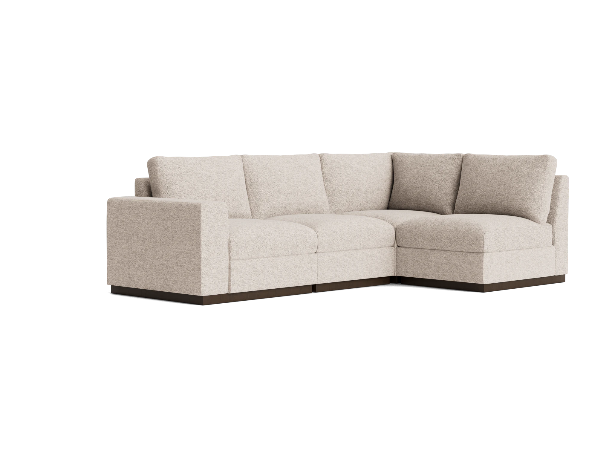 holt petite modular sectional borough cotton