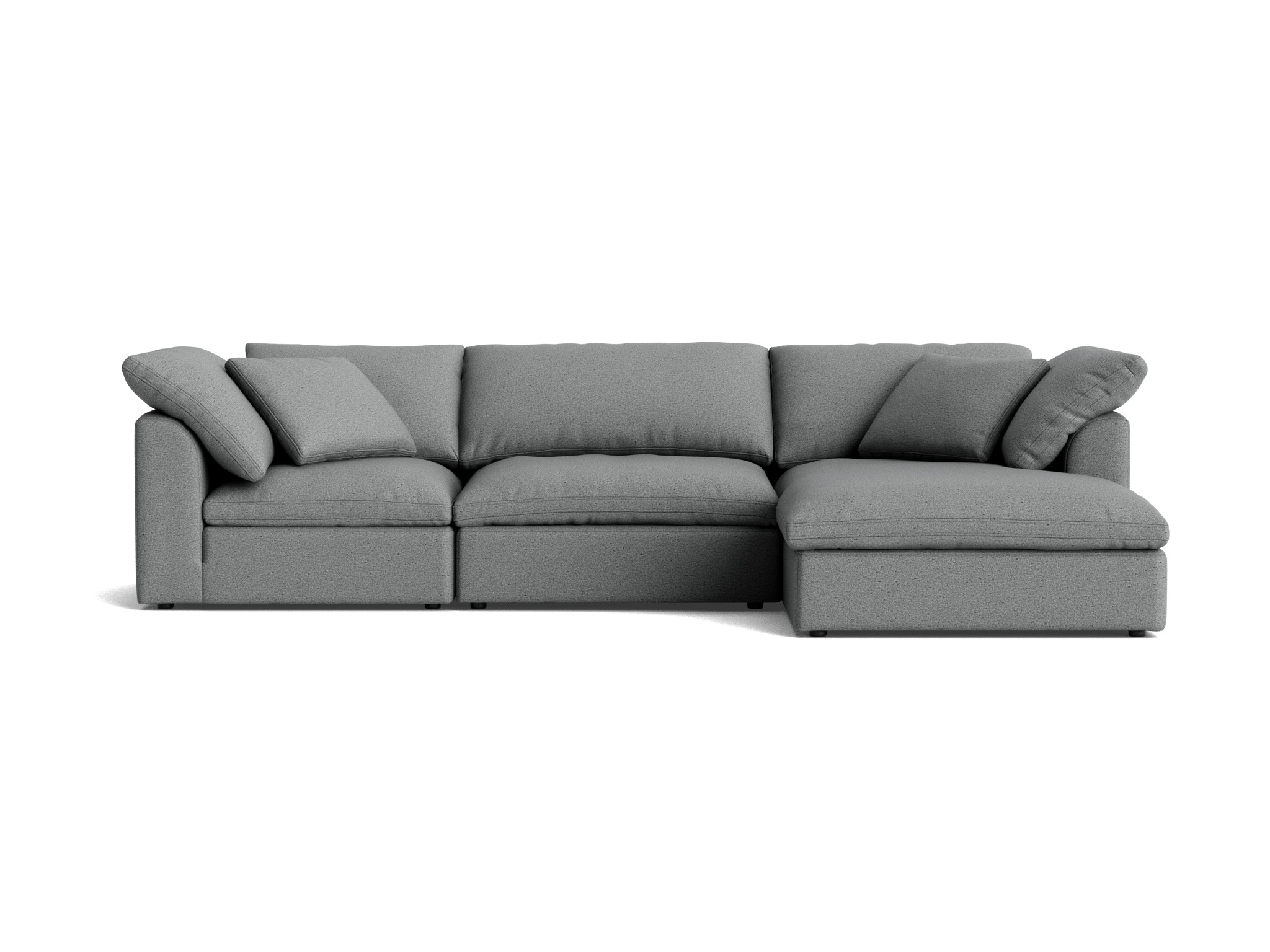 bryant modular double chaise sectional essence ash