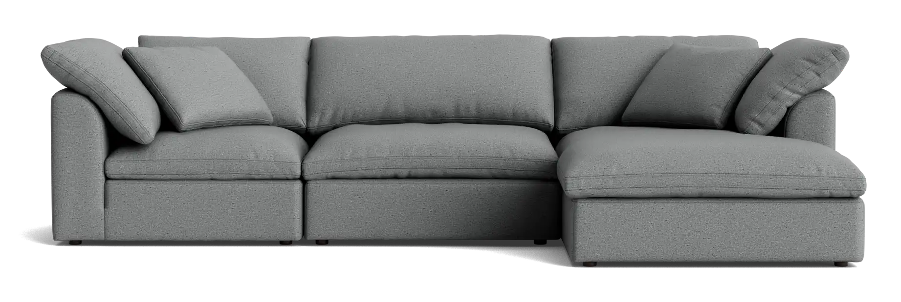 bryant modular double chaise sectional essence ash