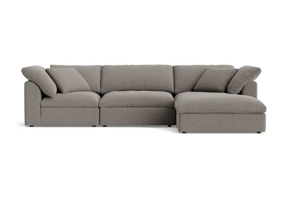 bryant modular double chaise sectional cody slate