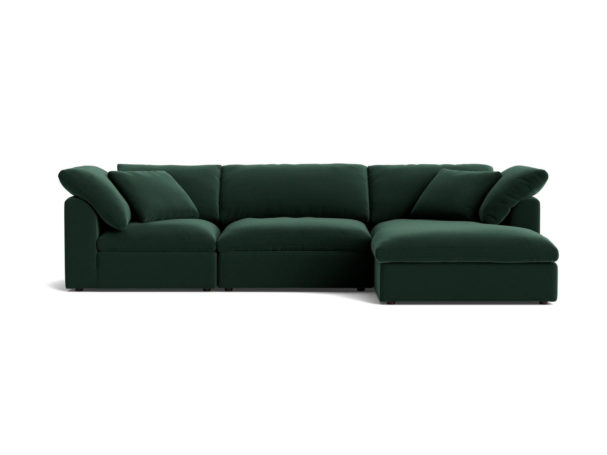 bryant modular double chaise sectional royale evergreen