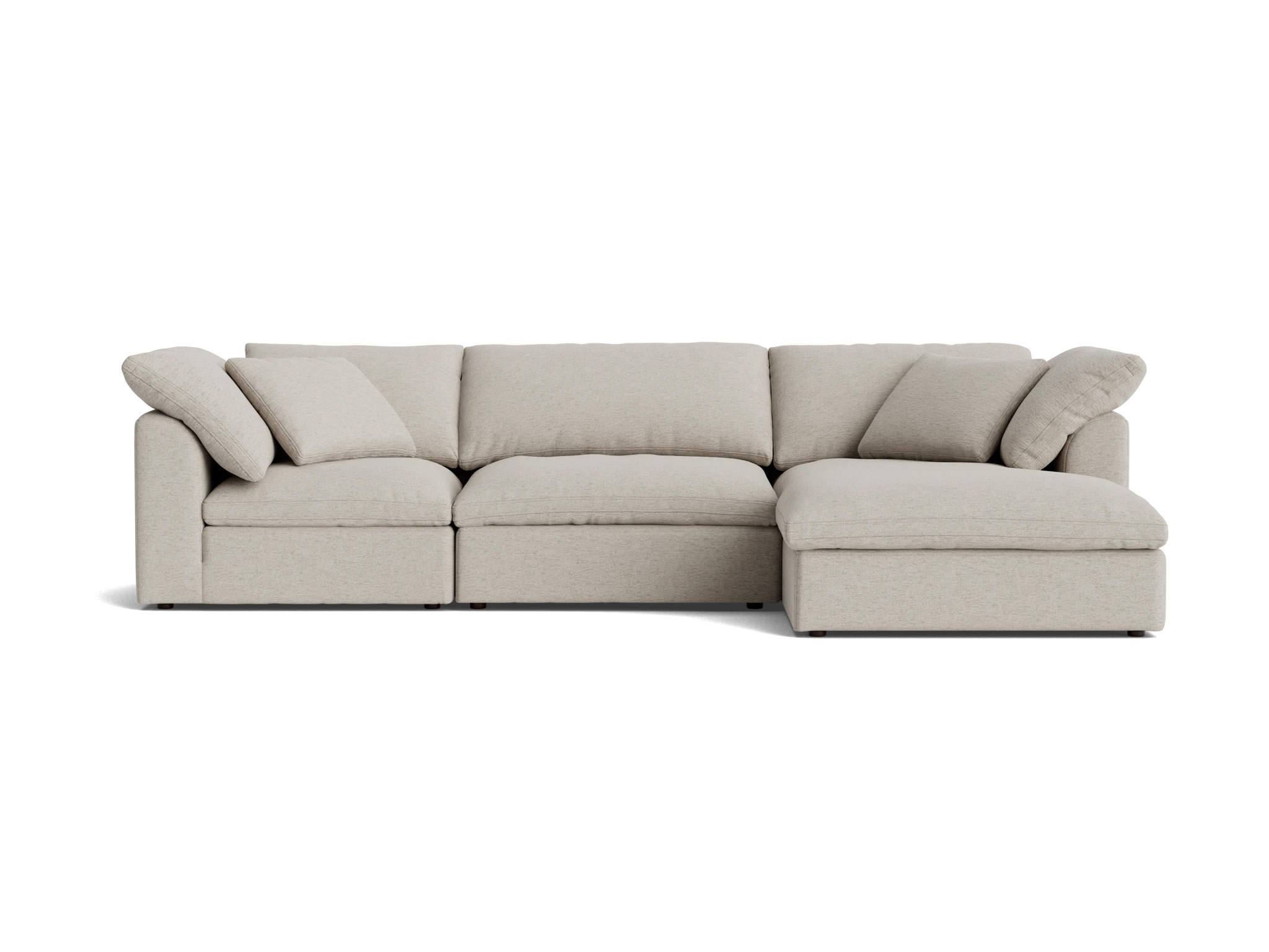 bryant modular double chaise sectional merit dove