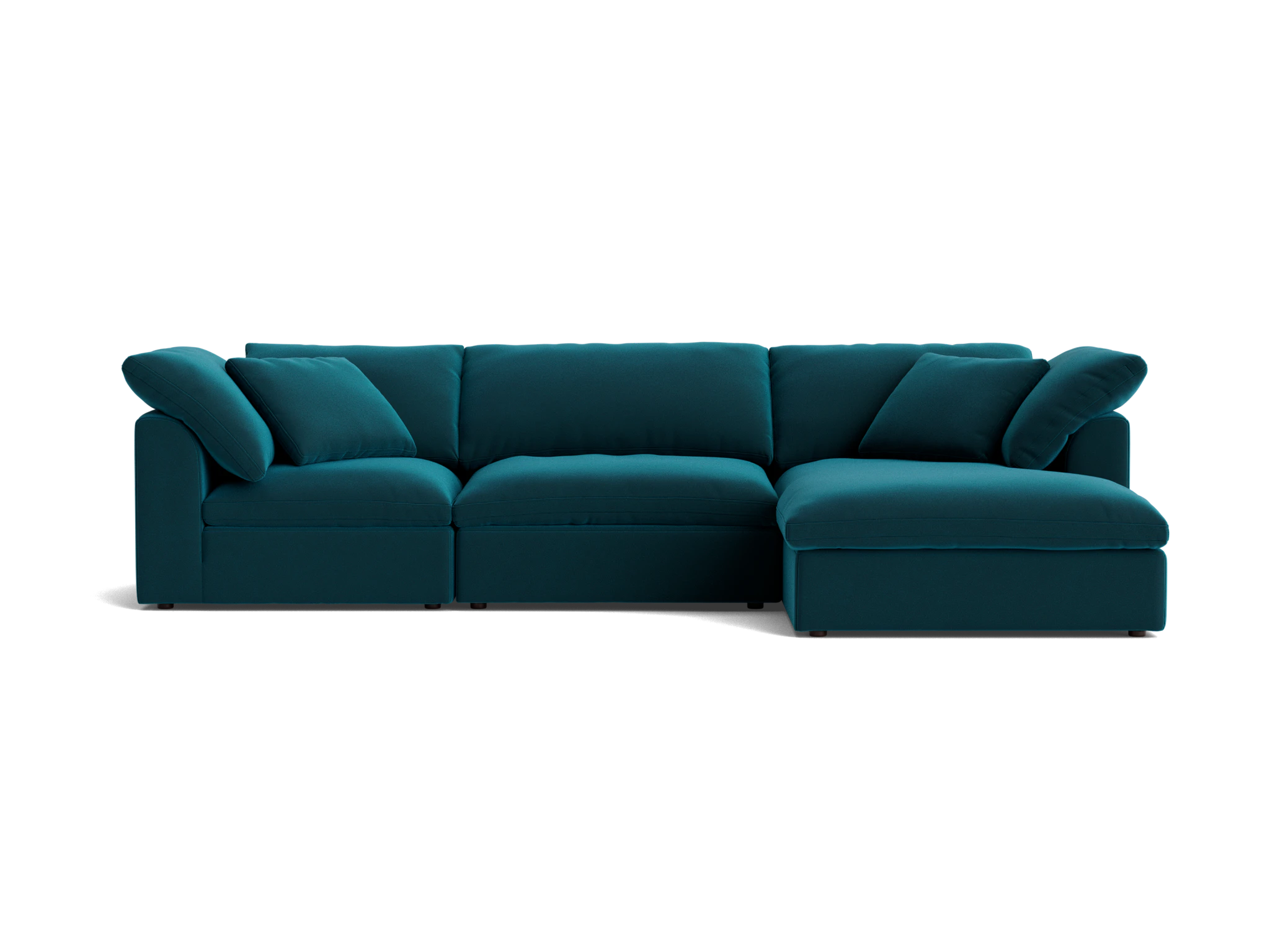 bryant modular double chaise sectional royale peacock
