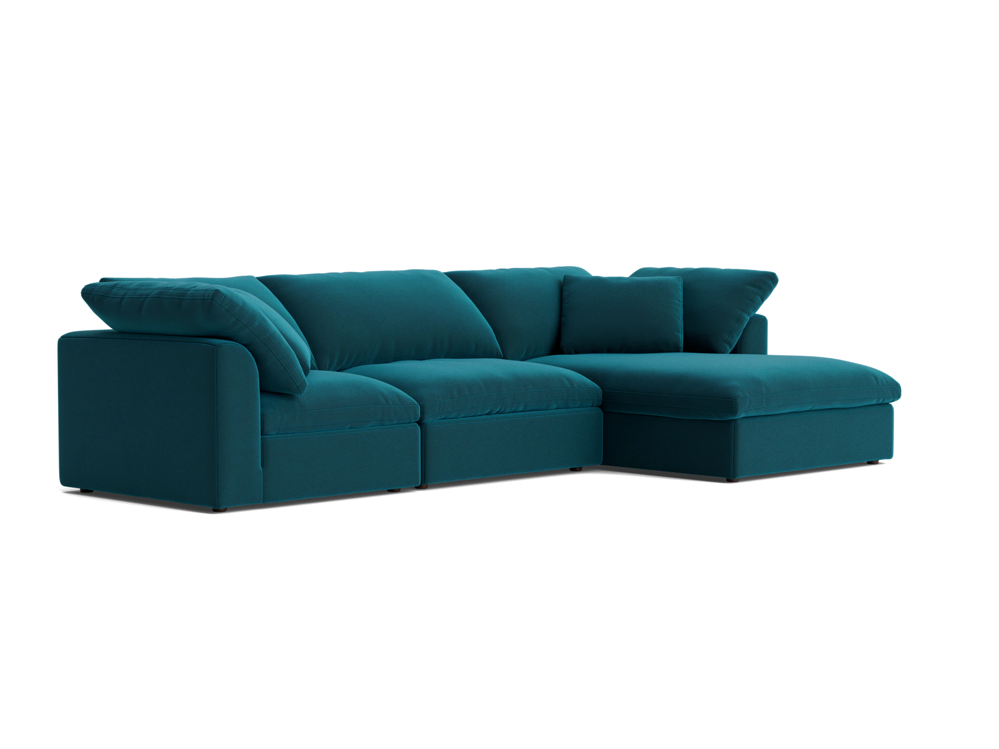 bryant modular double chaise sectional royale peacock