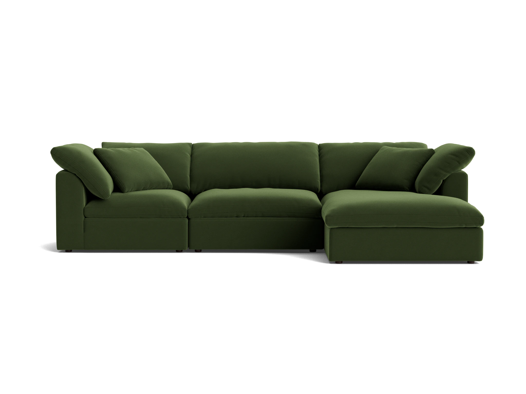 bryant modular double chaise sectional royale forest