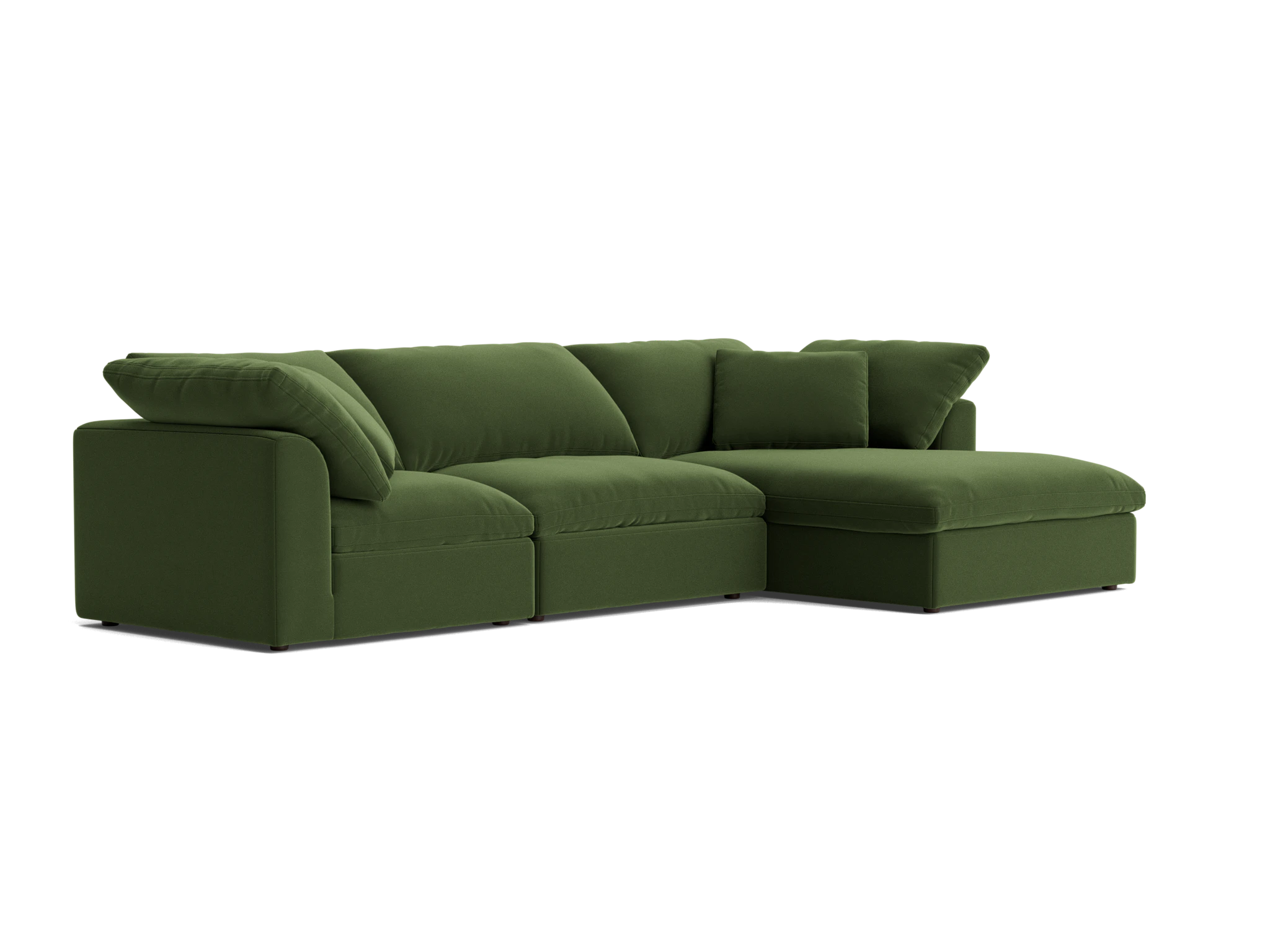 bryant modular double chaise sectional royale forest