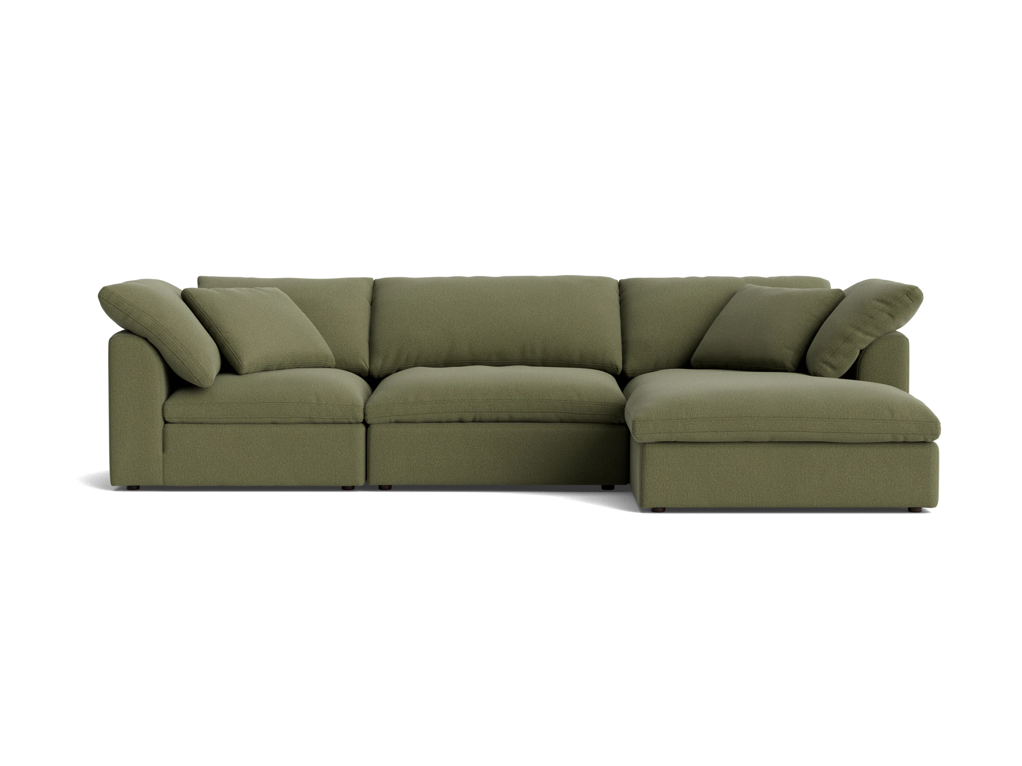 bryant modular double chaise sectional faithful olive