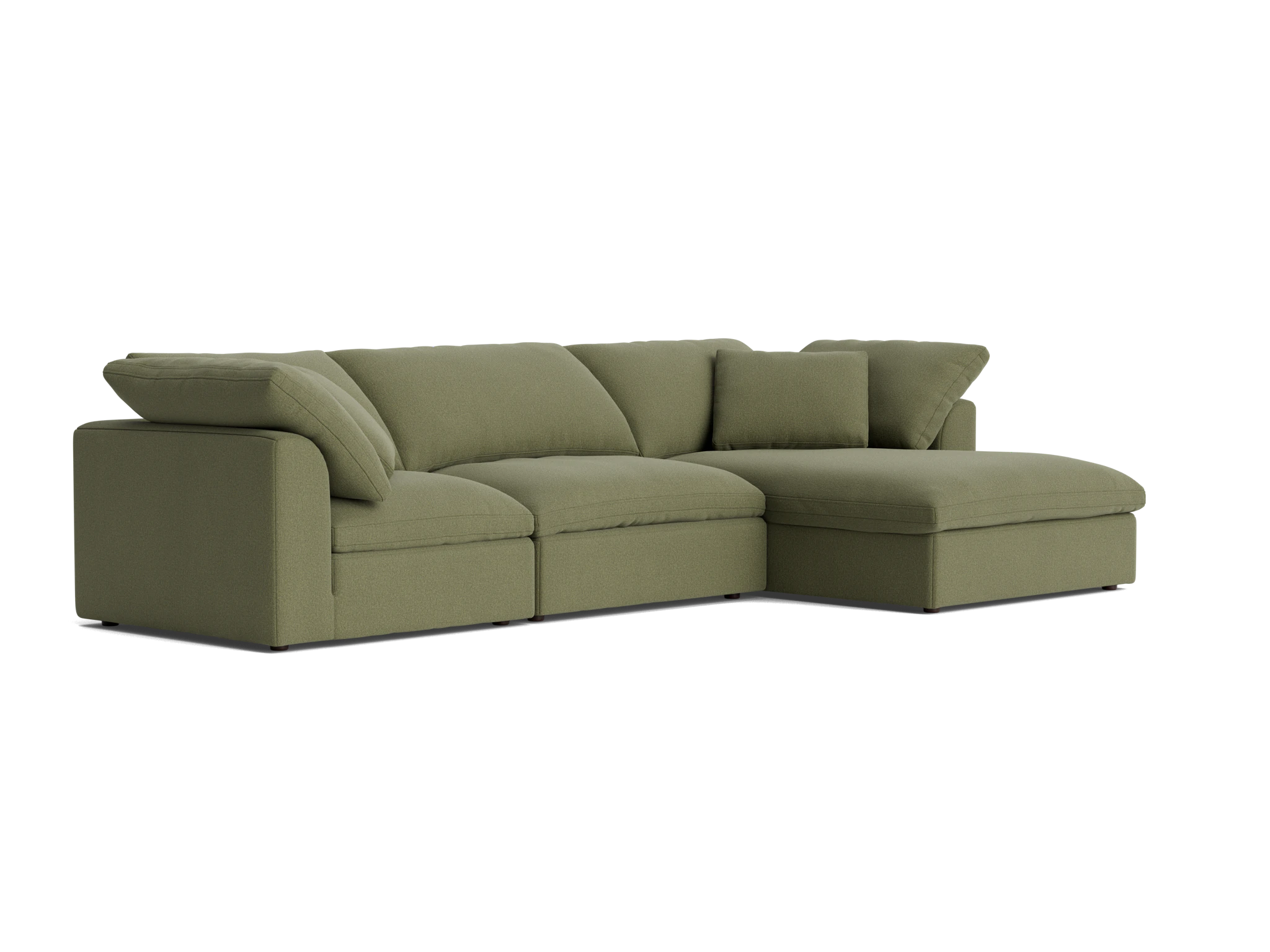 bryant modular double chaise sectional faithful olive