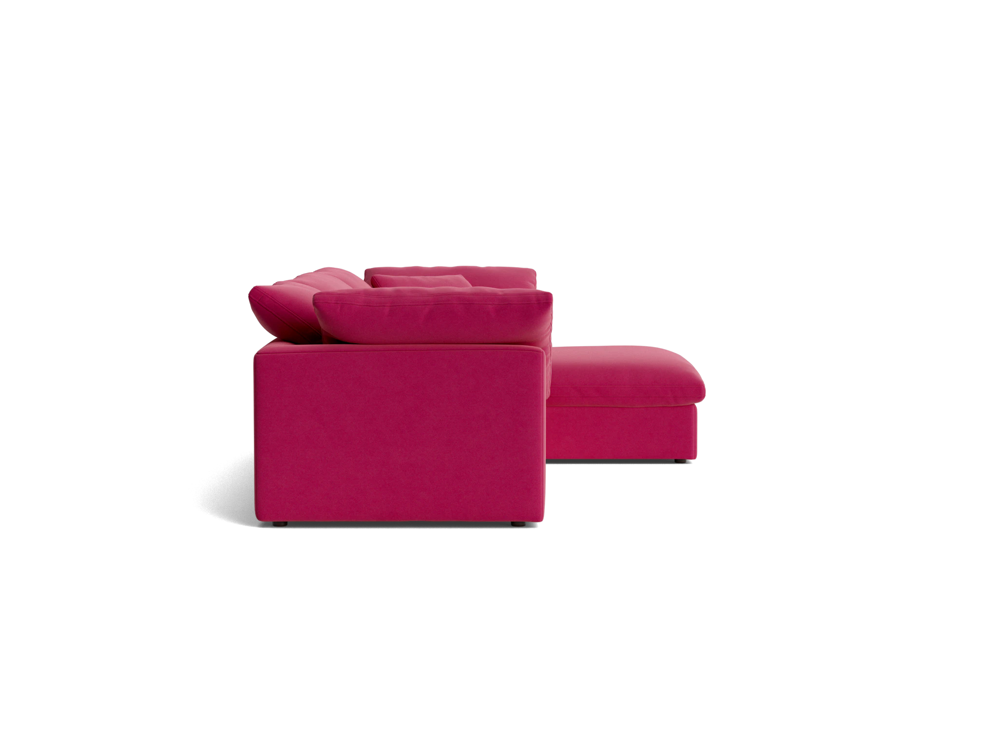 bryant modular double chaise sectional royale berry