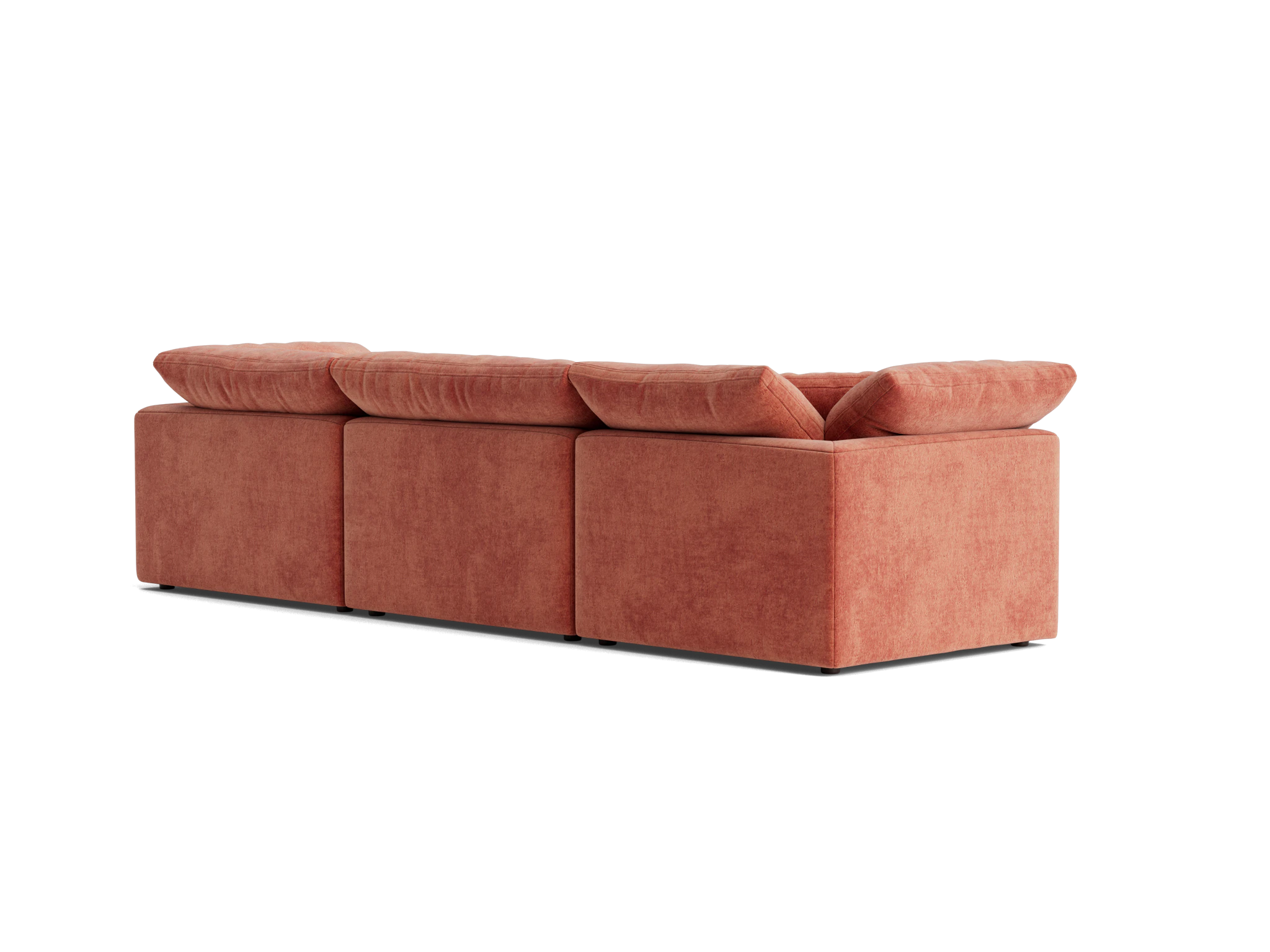 bryant modular double chaise sectional plush terra rose
