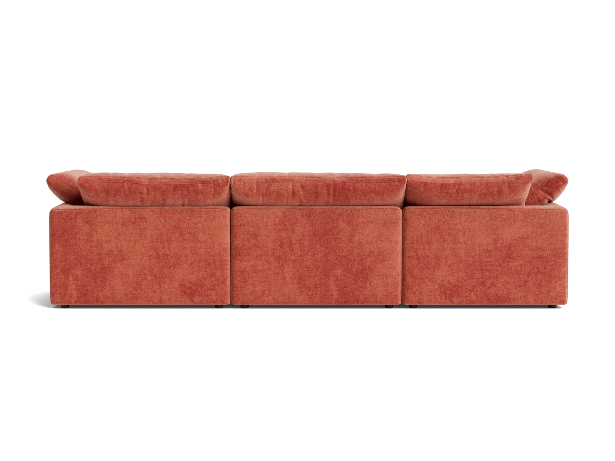 bryant modular double chaise sectional plush terra rose