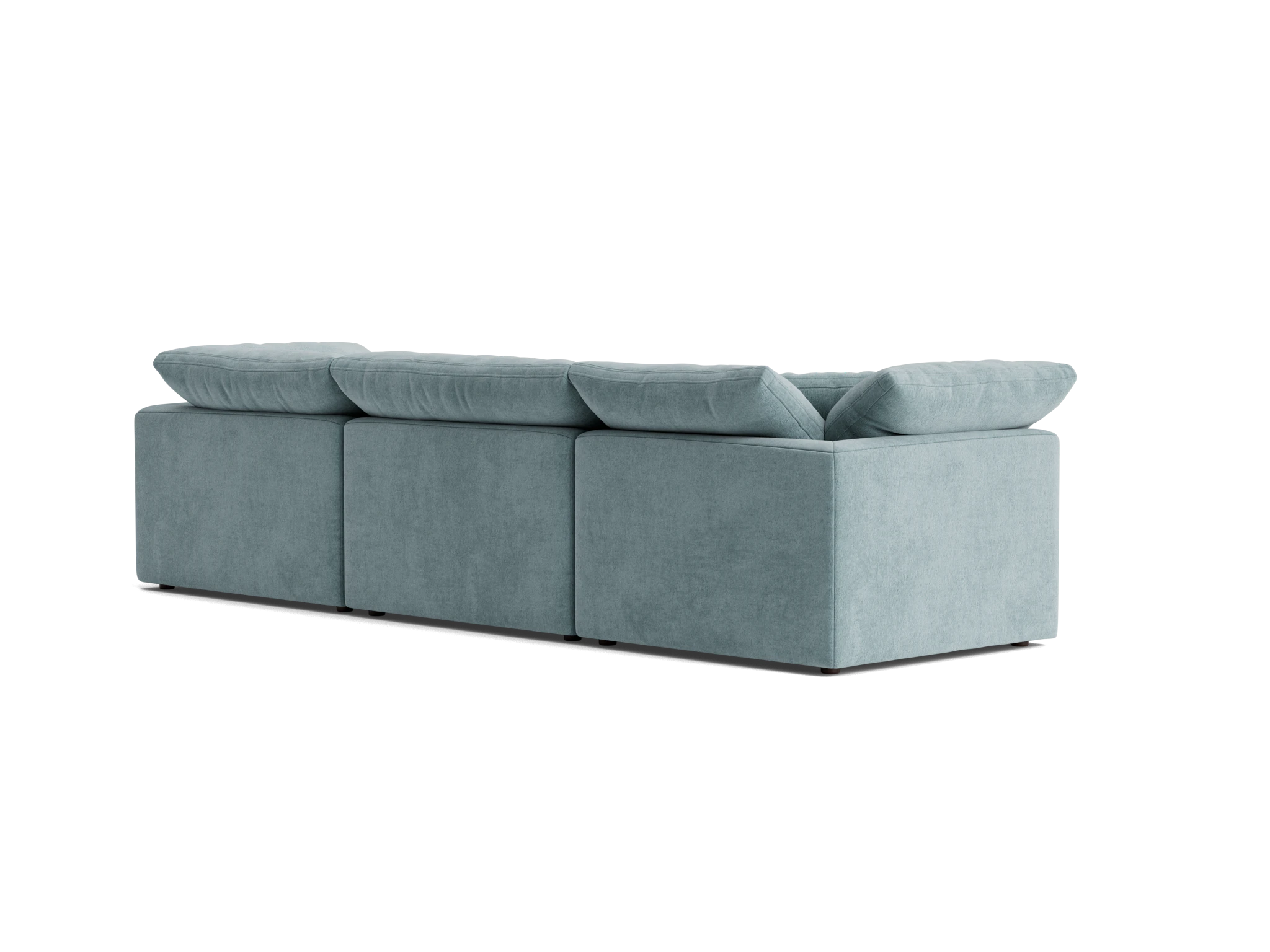 bryant modular double chaise sectional plush mist