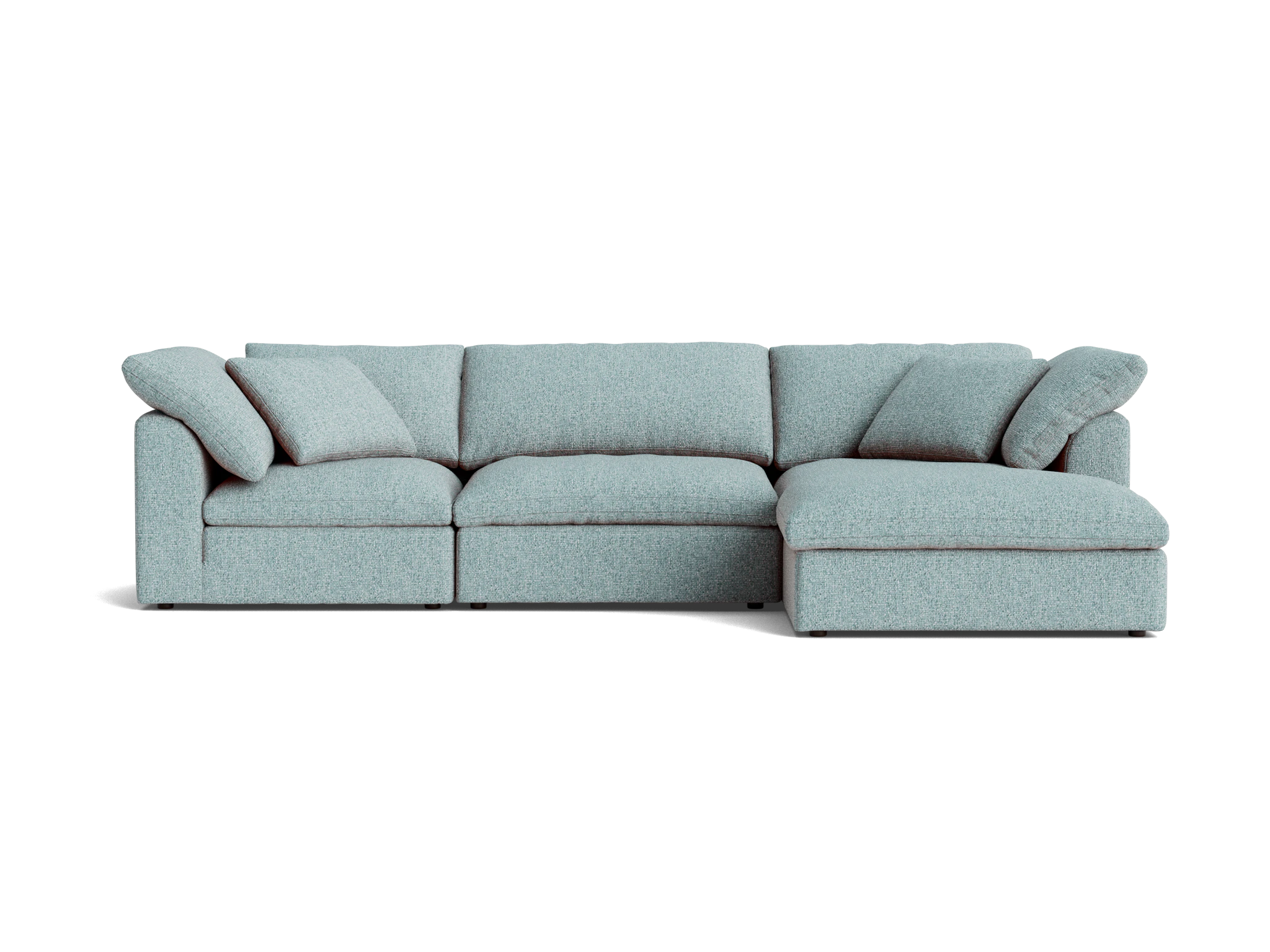 bryant modular double chaise sectional bungalow slate
