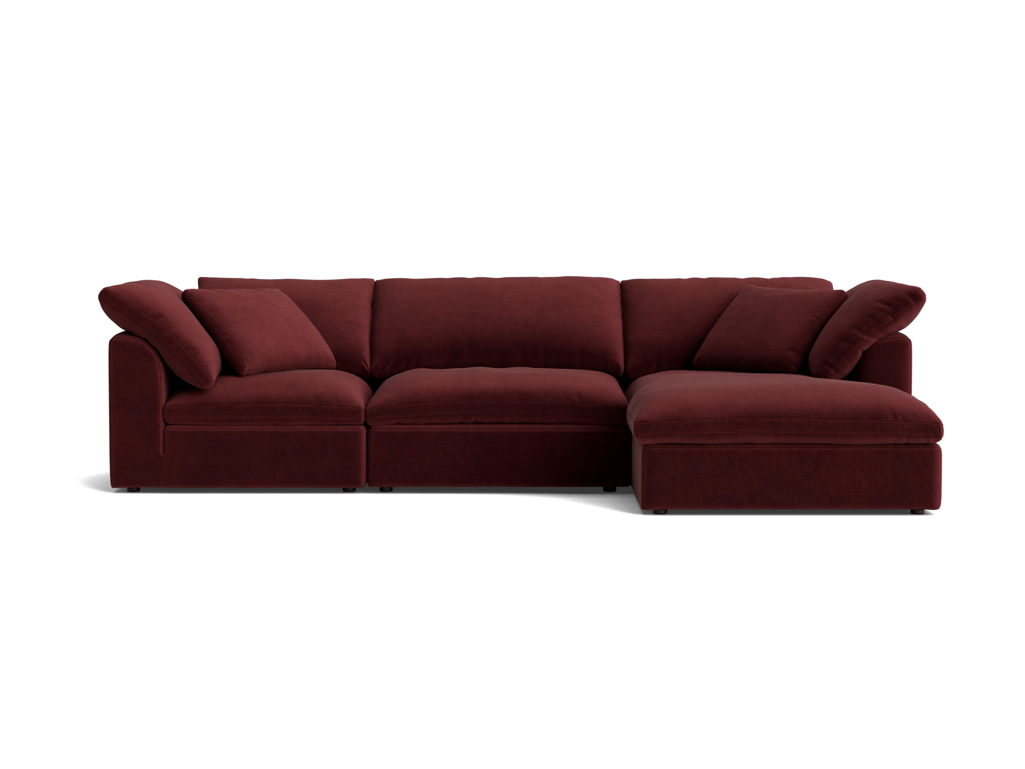 bryant modular double chaise sectional banks currant
