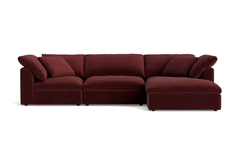 bryant modular double chaise sectional banks currant