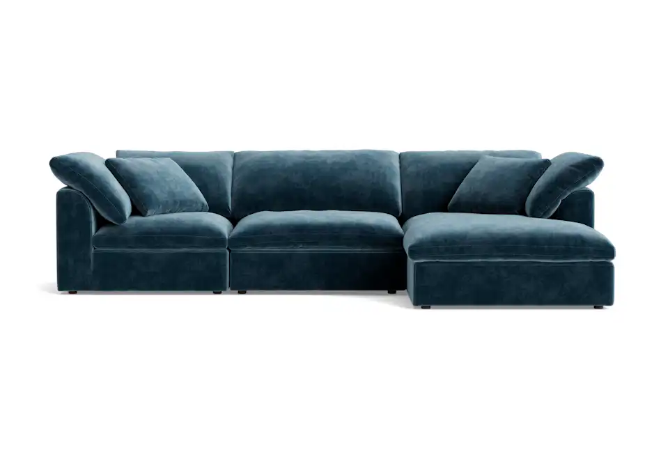 bryant modular double chaise sectional harper biscay bay