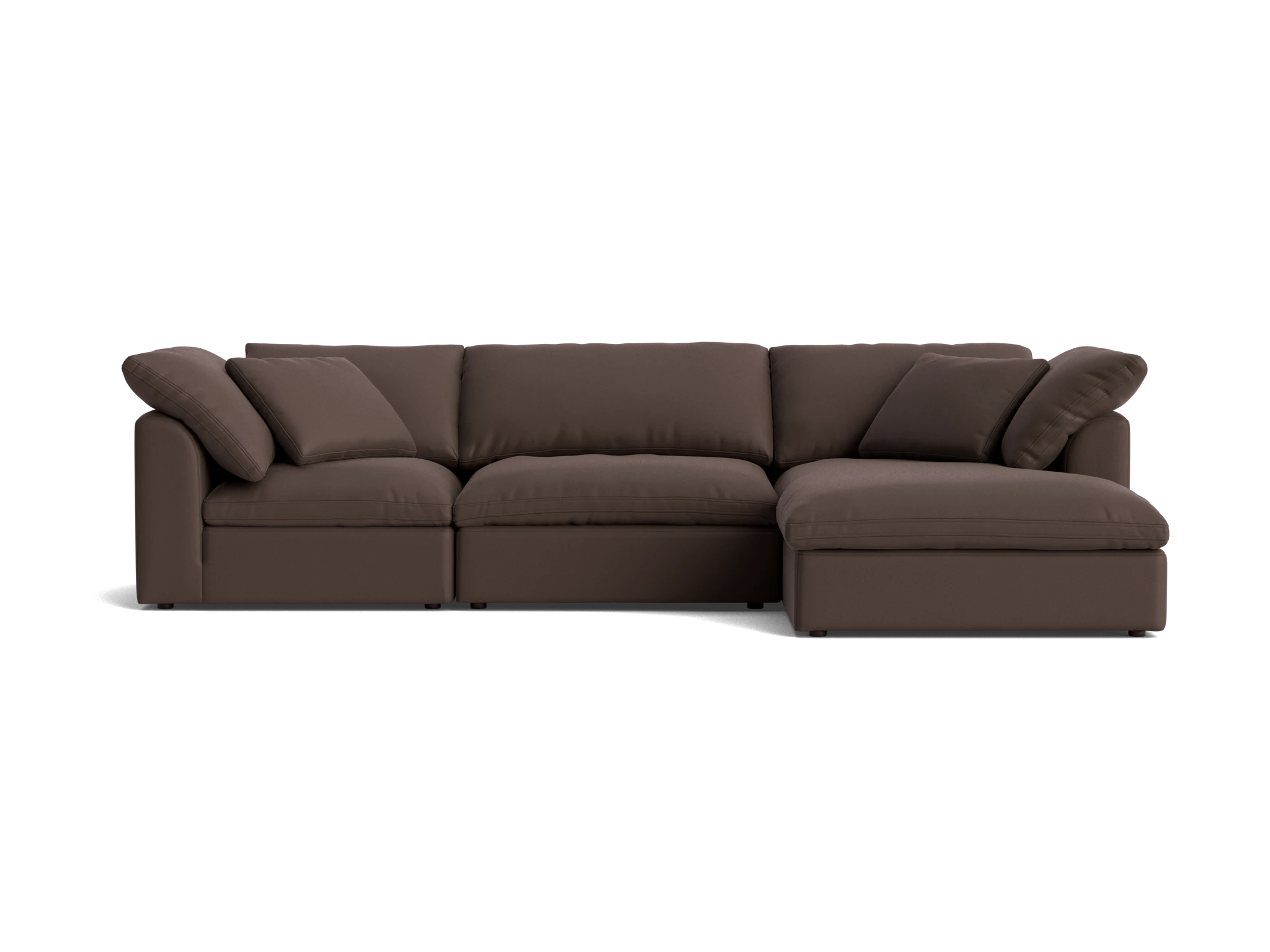 bryant modular double chaise sectional washed california shadow