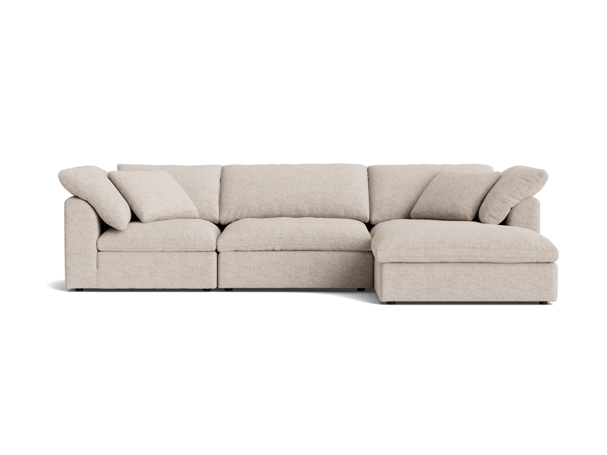 bryant modular double chaise sectional borough cotton
