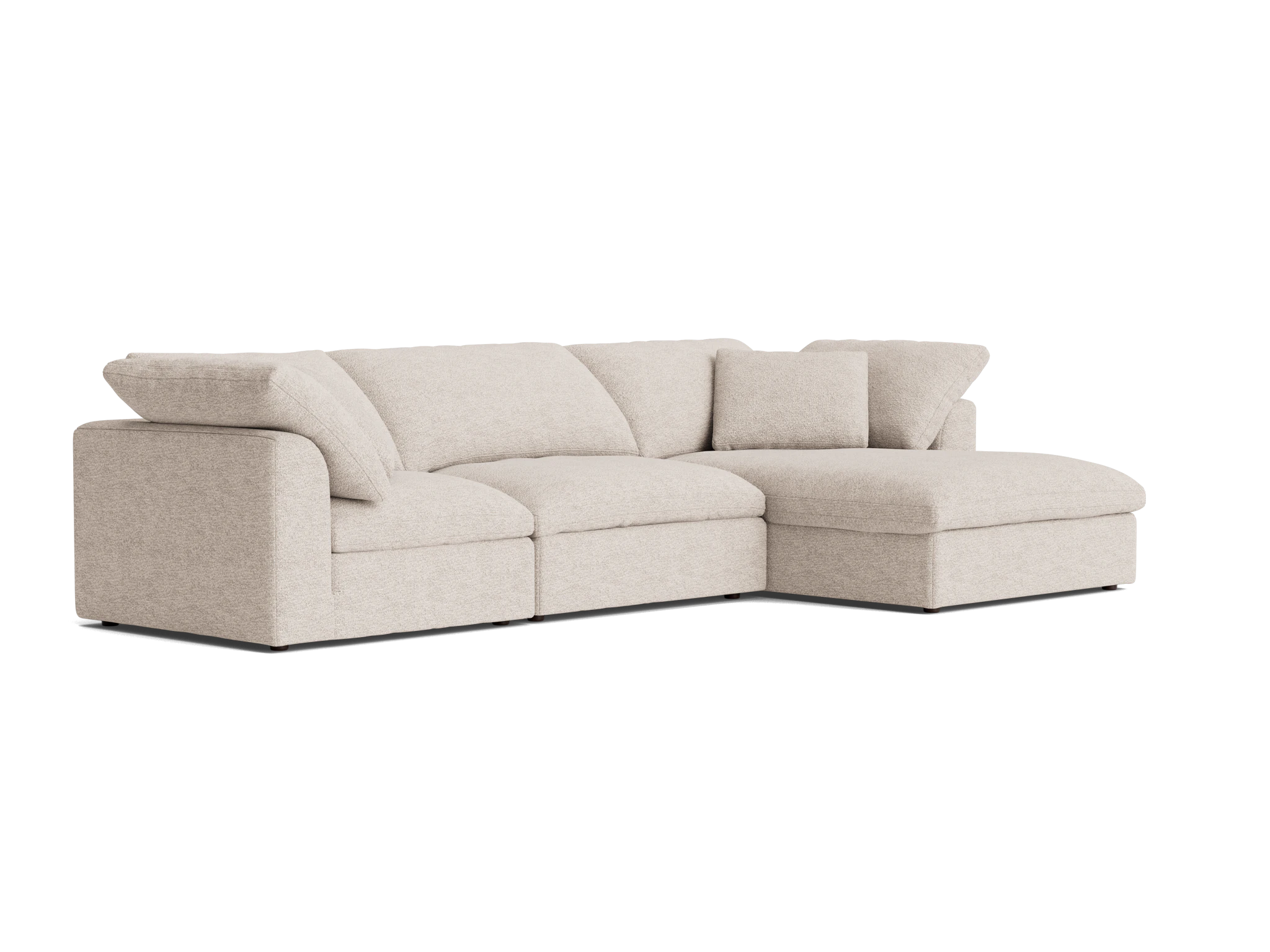 bryant modular double chaise sectional borough cotton