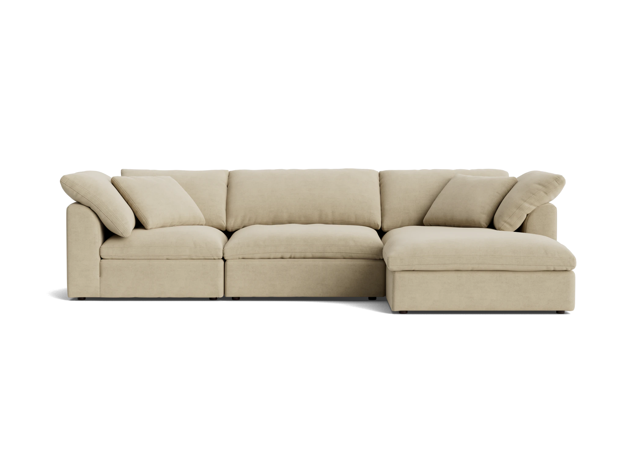 bryant modular double chaise sectional royale sand