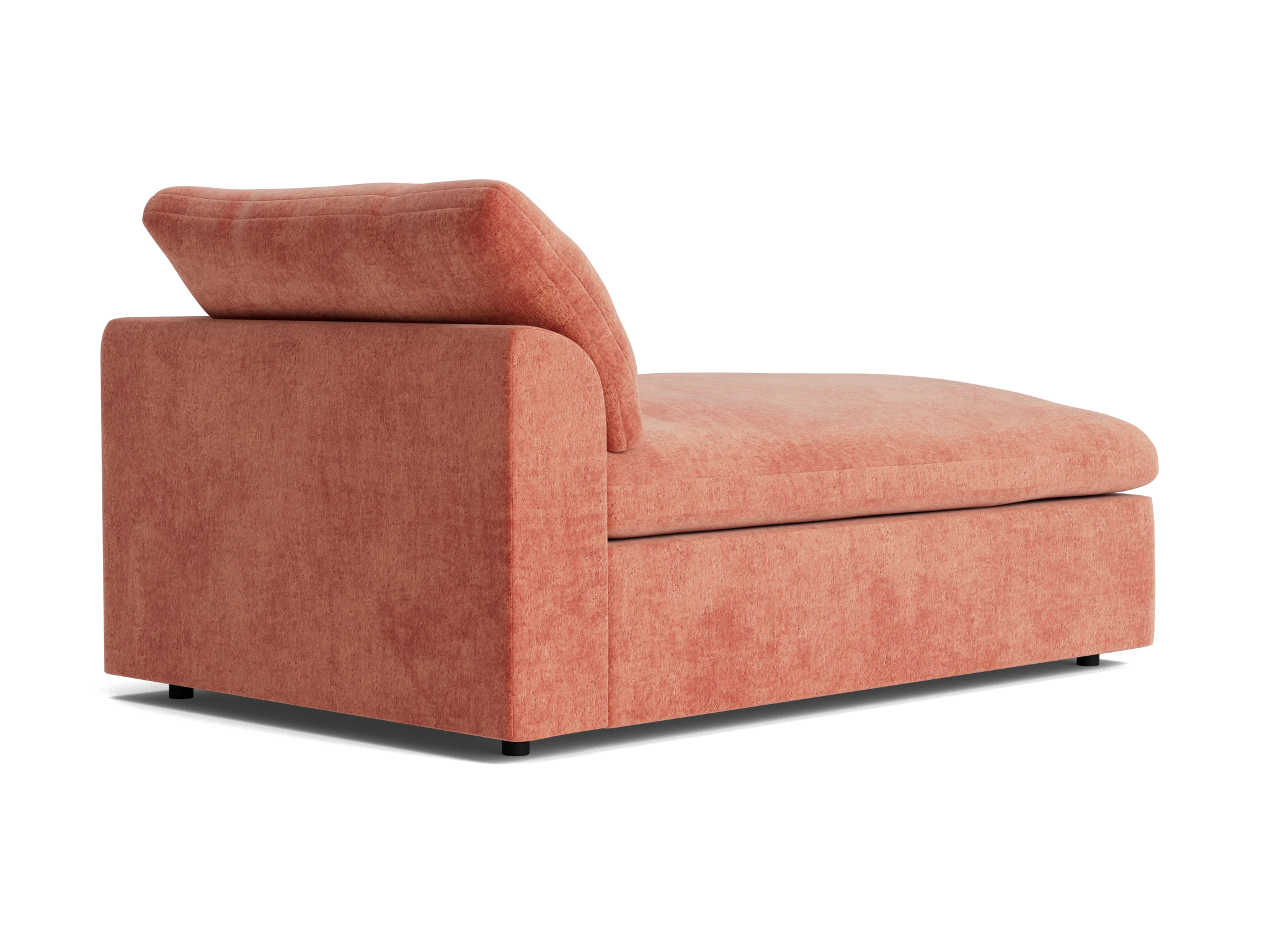 bryant double chaise plush terra rose