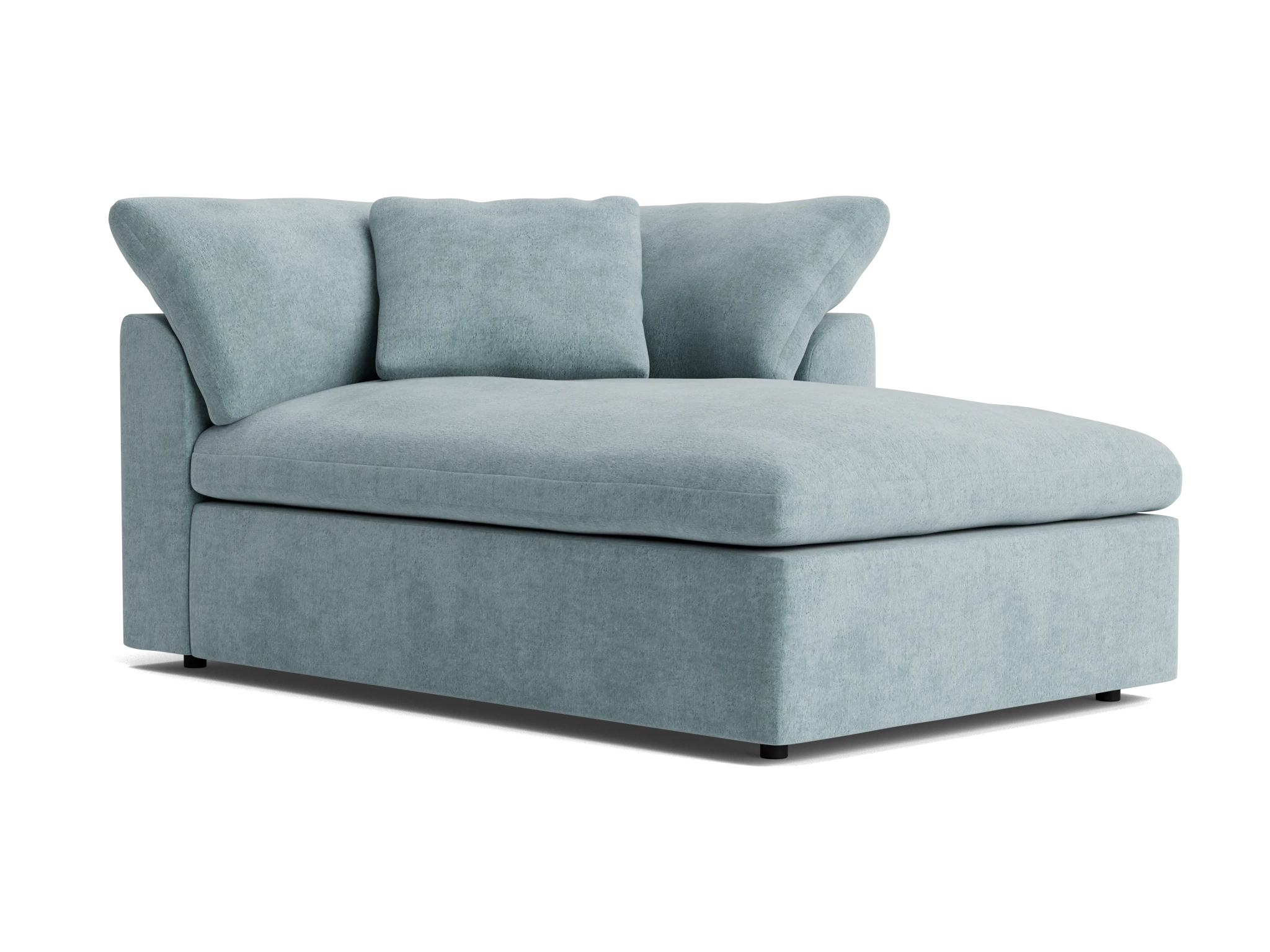 bryant double chaise plush mist
