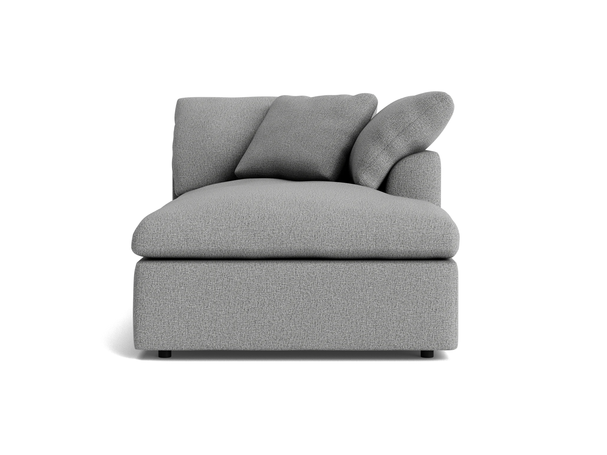bryant double chaise taylor felt gray