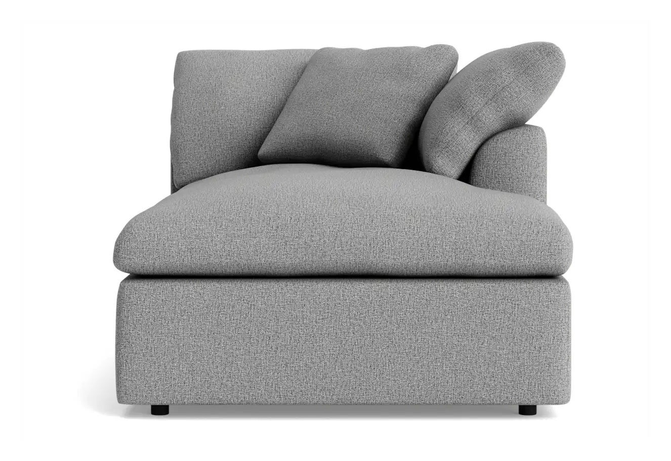 bryant double chaise taylor felt gray