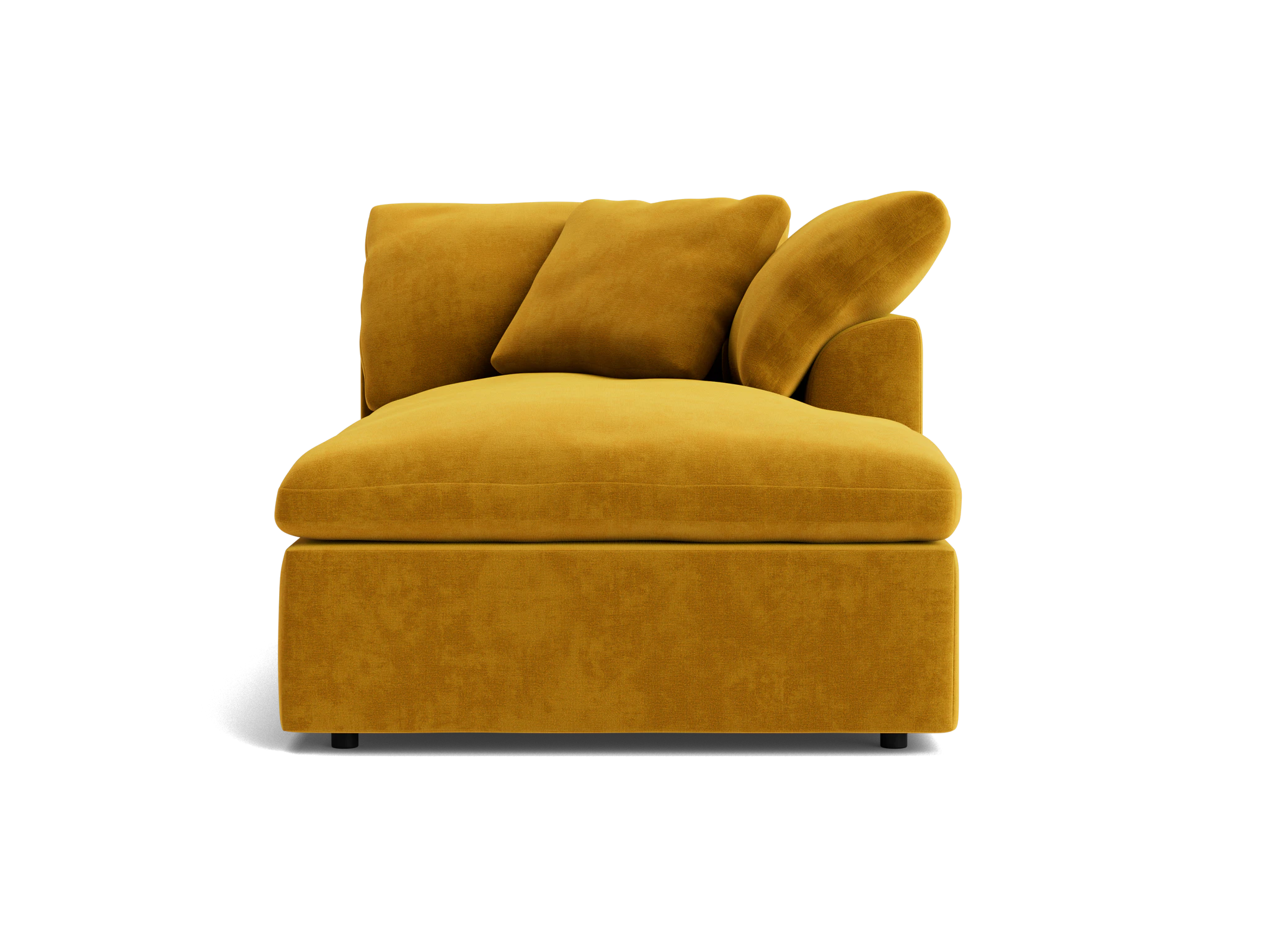bryant double chaise harper amber gold